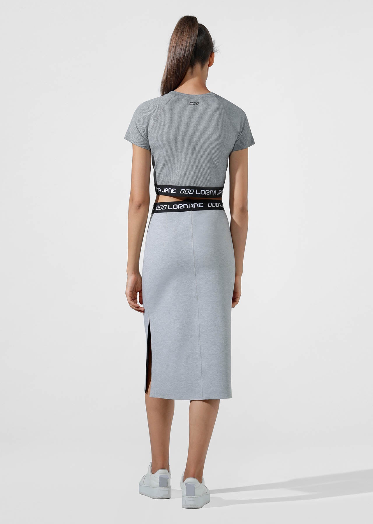 Lorna Jane Lady Leisure Skirt - Mid Grey Marl