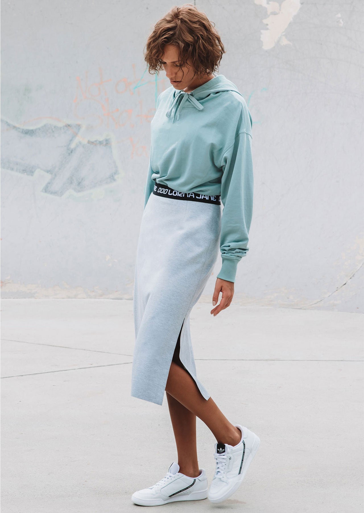 Lorna Jane Lady Leisure Skirt - Mid Grey Marl