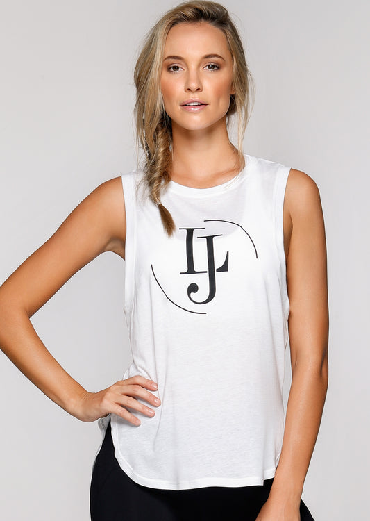 Lorna Jane Lady of Leisure Tank - White