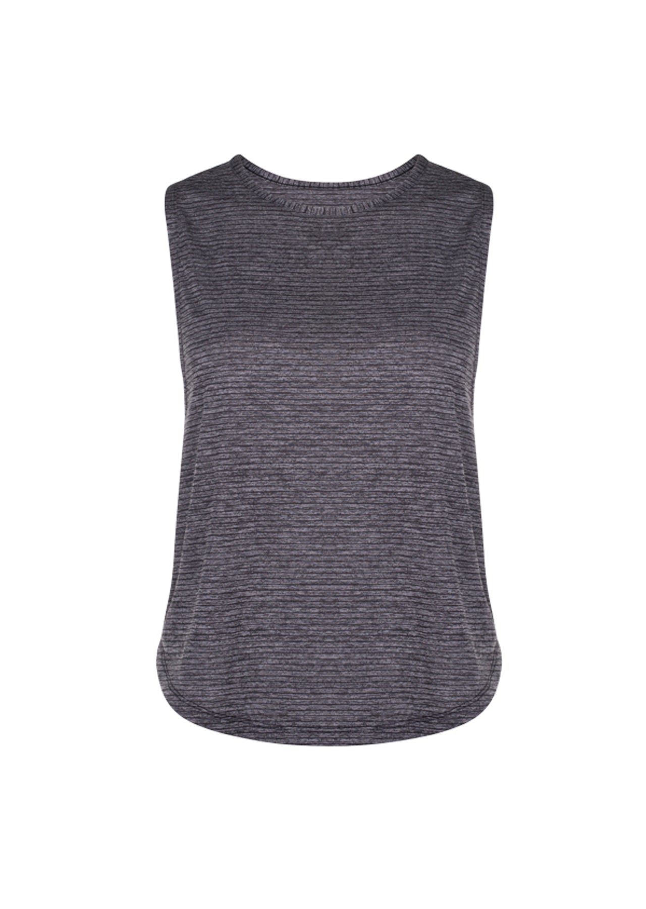 Lorna Jane Lauper Excel Tank - Black Marl Stripe
