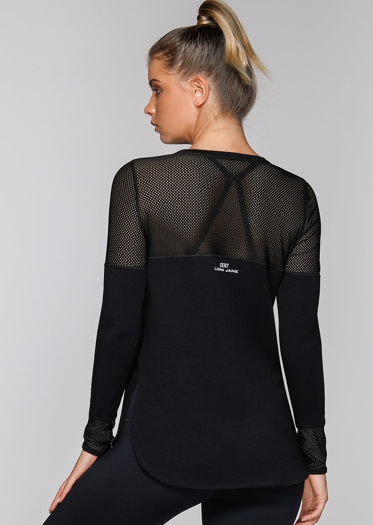 Lorna Jane Layer Up L/Slv Top - Black