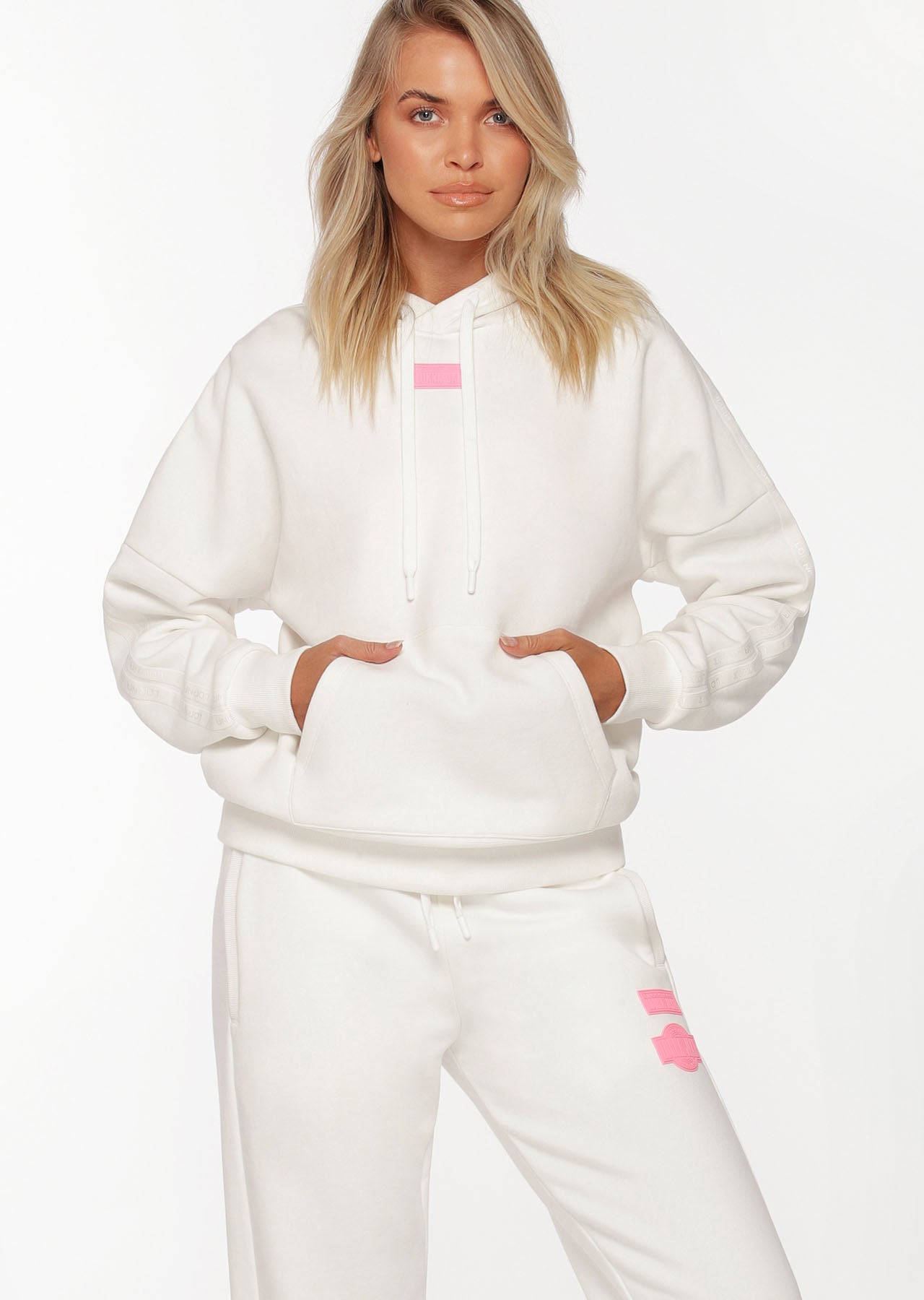 Lorna Jane Level Up Hoodie - Porcelain