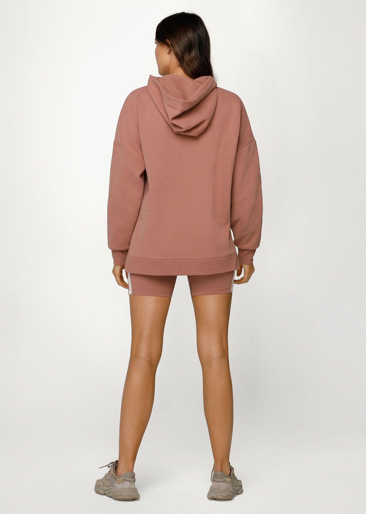 Lorna Jane Level Up Side Split Hoodie - Chestnut