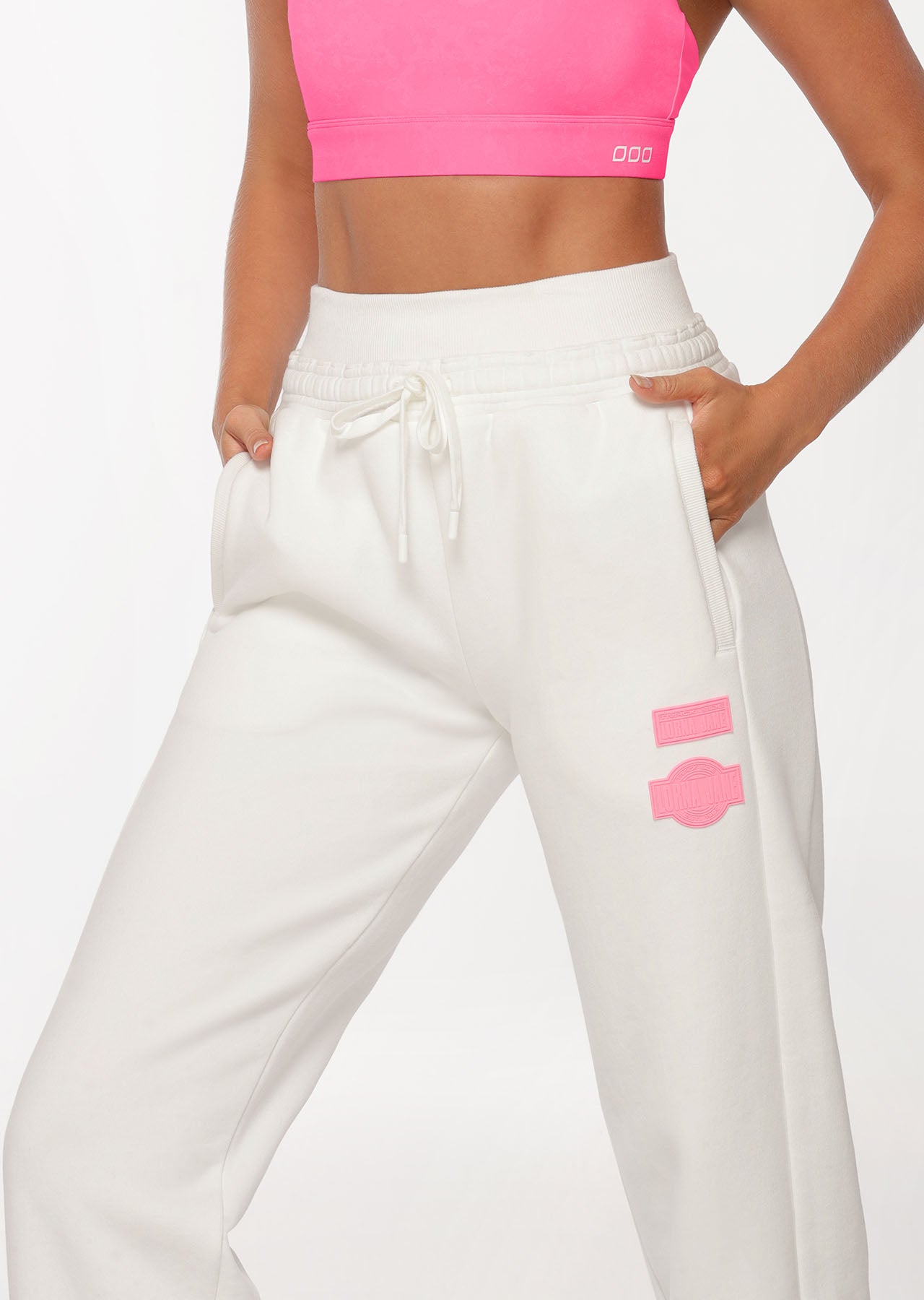 Lorna Jane Level Up Track Pants - Porcelain