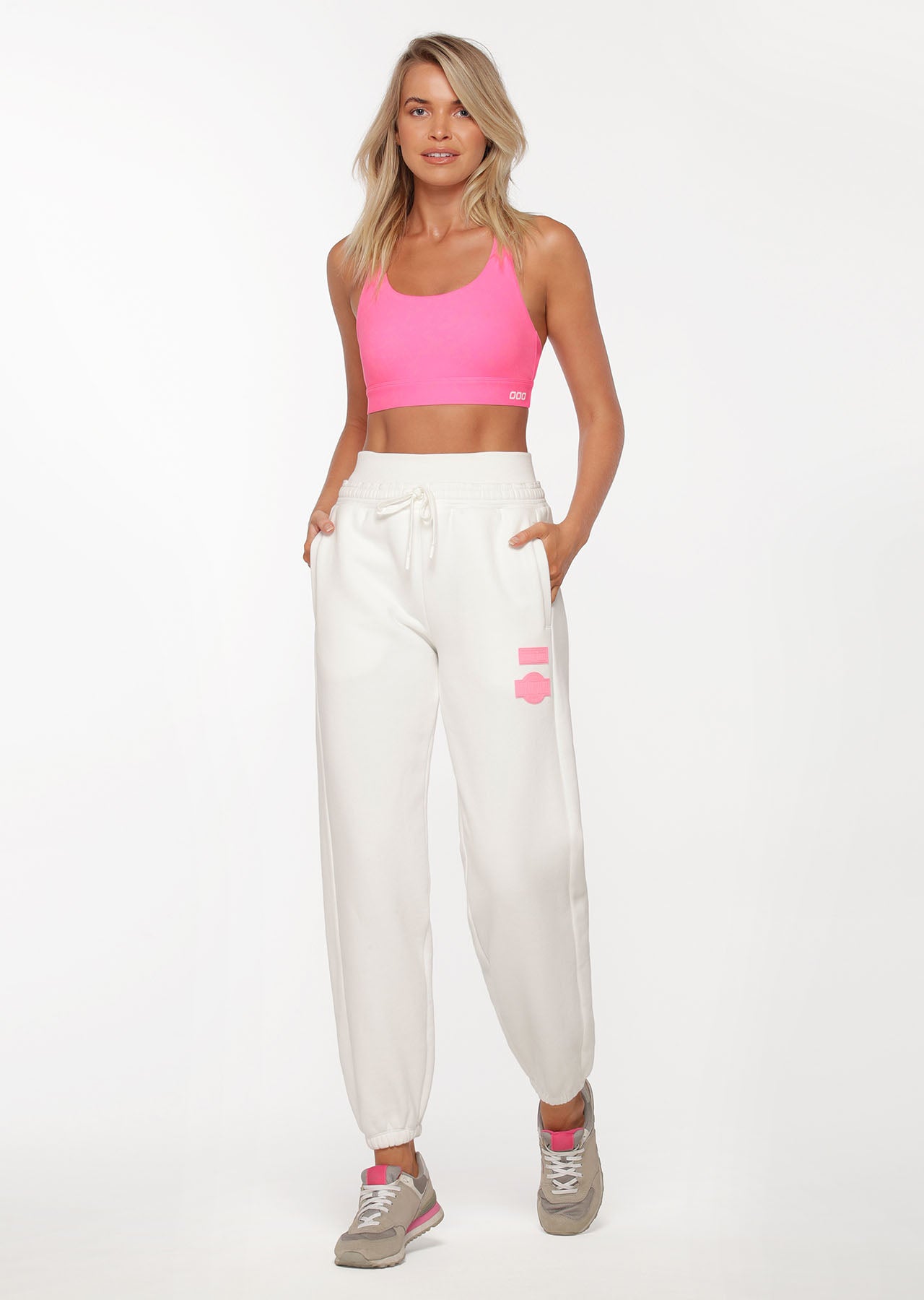 Lorna Jane Level Up Track Pants - Porcelain