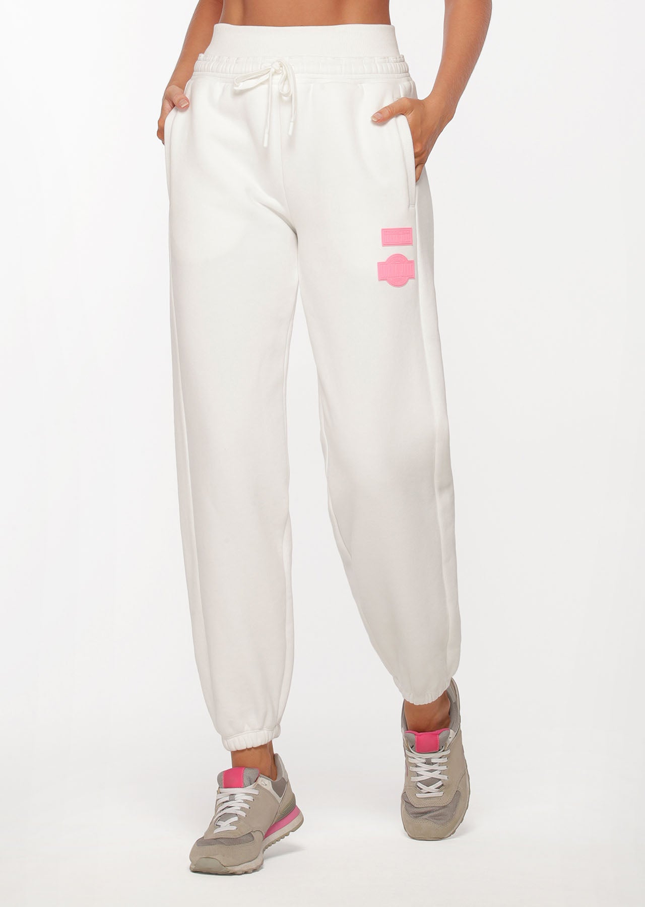 Lorna Jane Level Up Track Pants - Porcelain