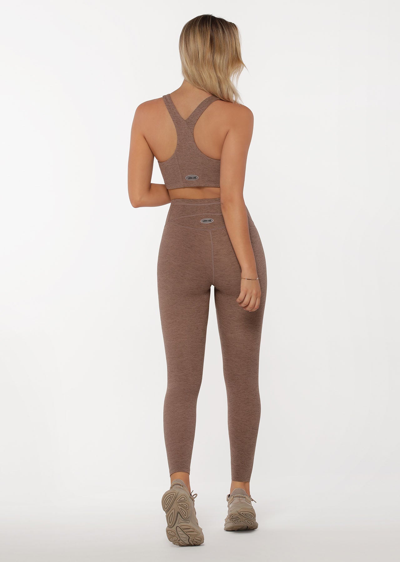 Lorna Jane Lifted Ankle Biter Leggings - Bone Marl