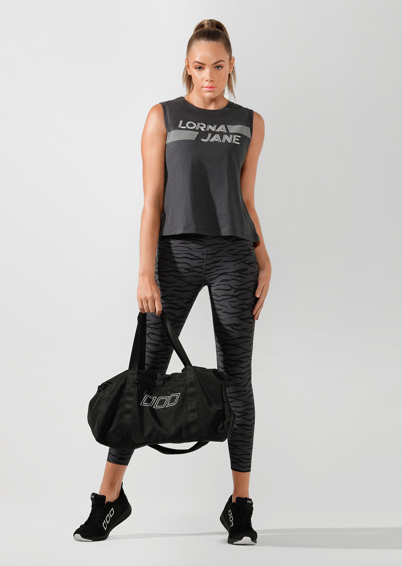 Lorna Jane Lightweight Gym Bag - Black