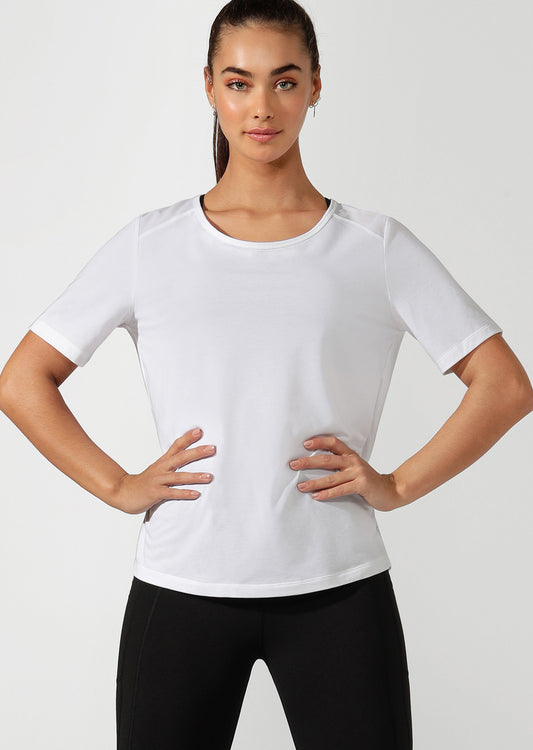 Lorna Jane Lightweight Tech Active Tee - White