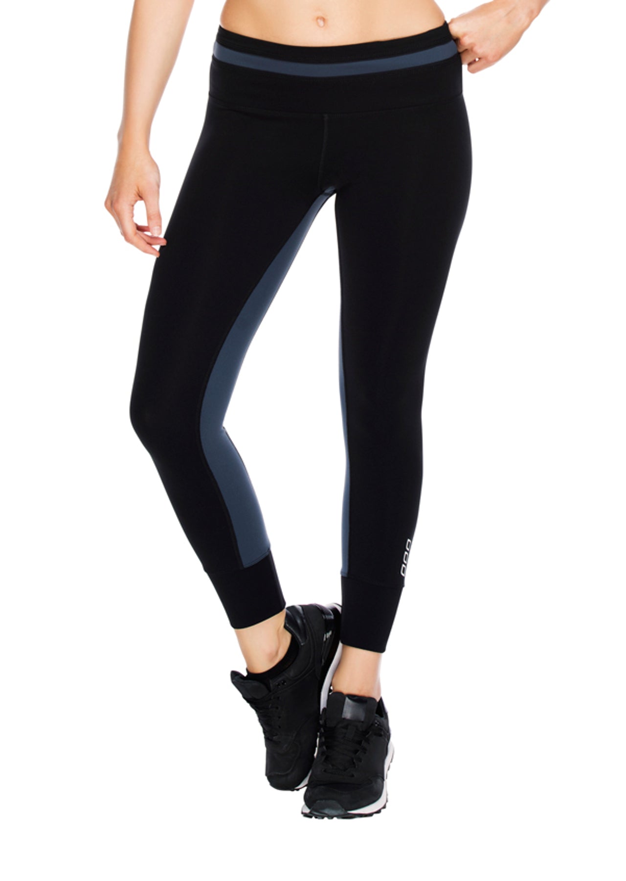 Lorna Jane Live Core Ankle Biter Tight - Black/Canyon