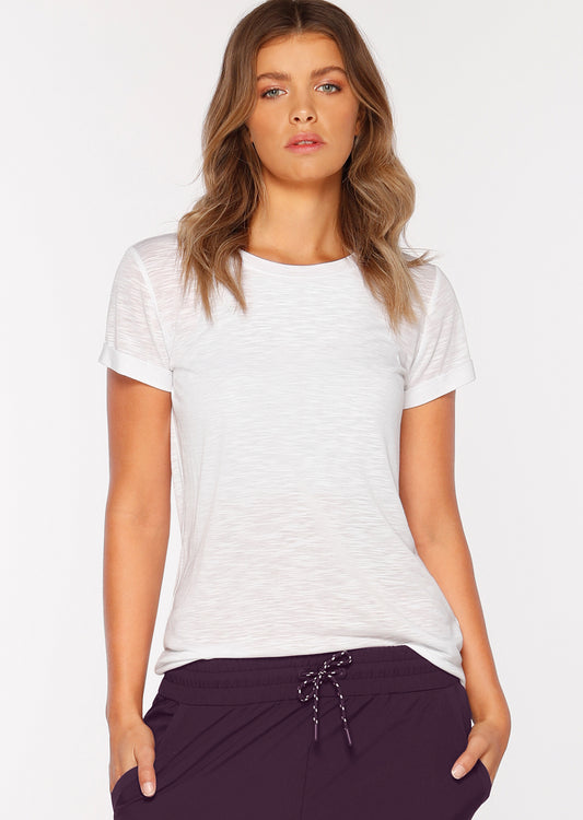 Lorna Jane LJ Basic Tee - White