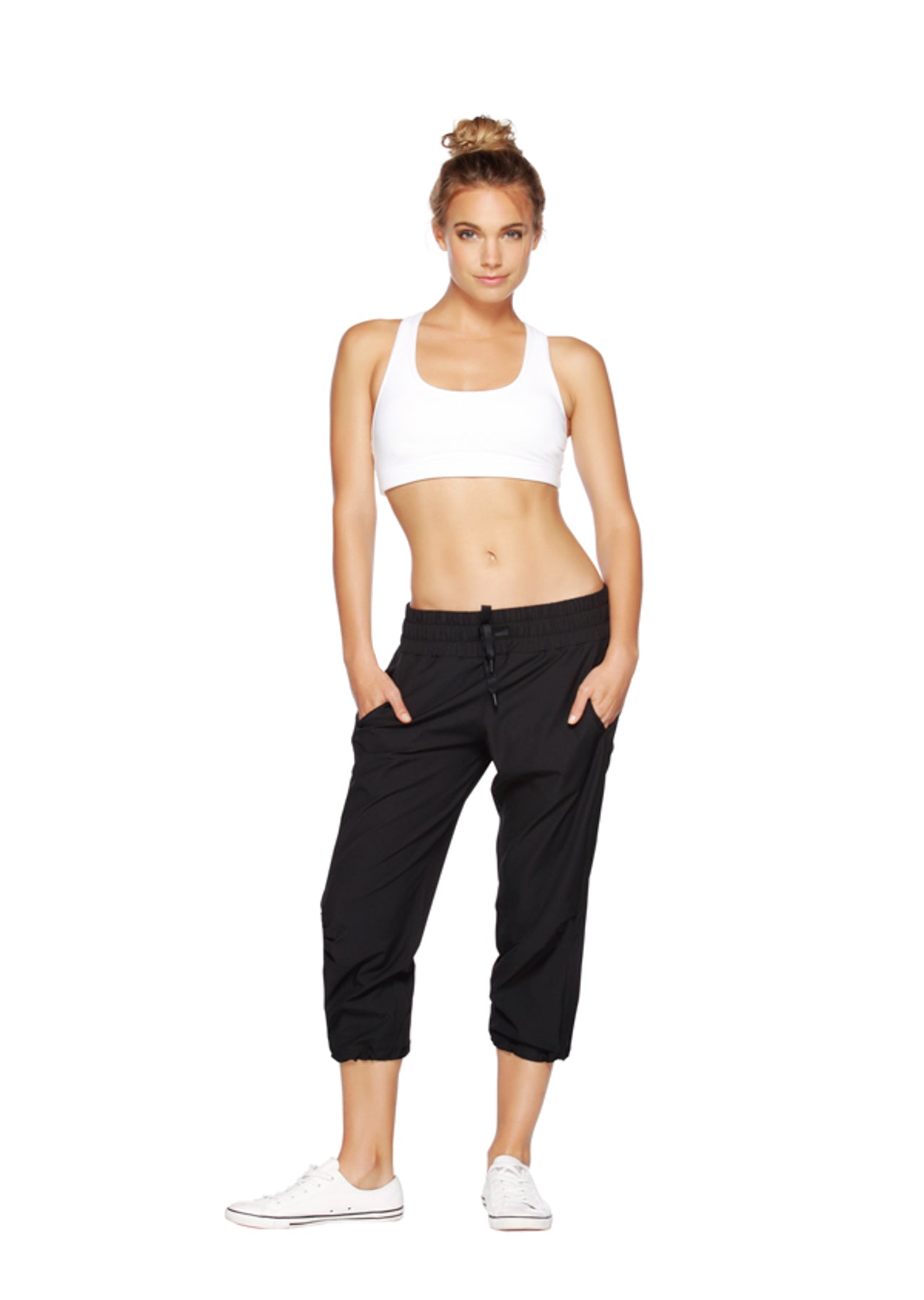 Lorna Jane LJ Booty Dance Cropped Pants - Black