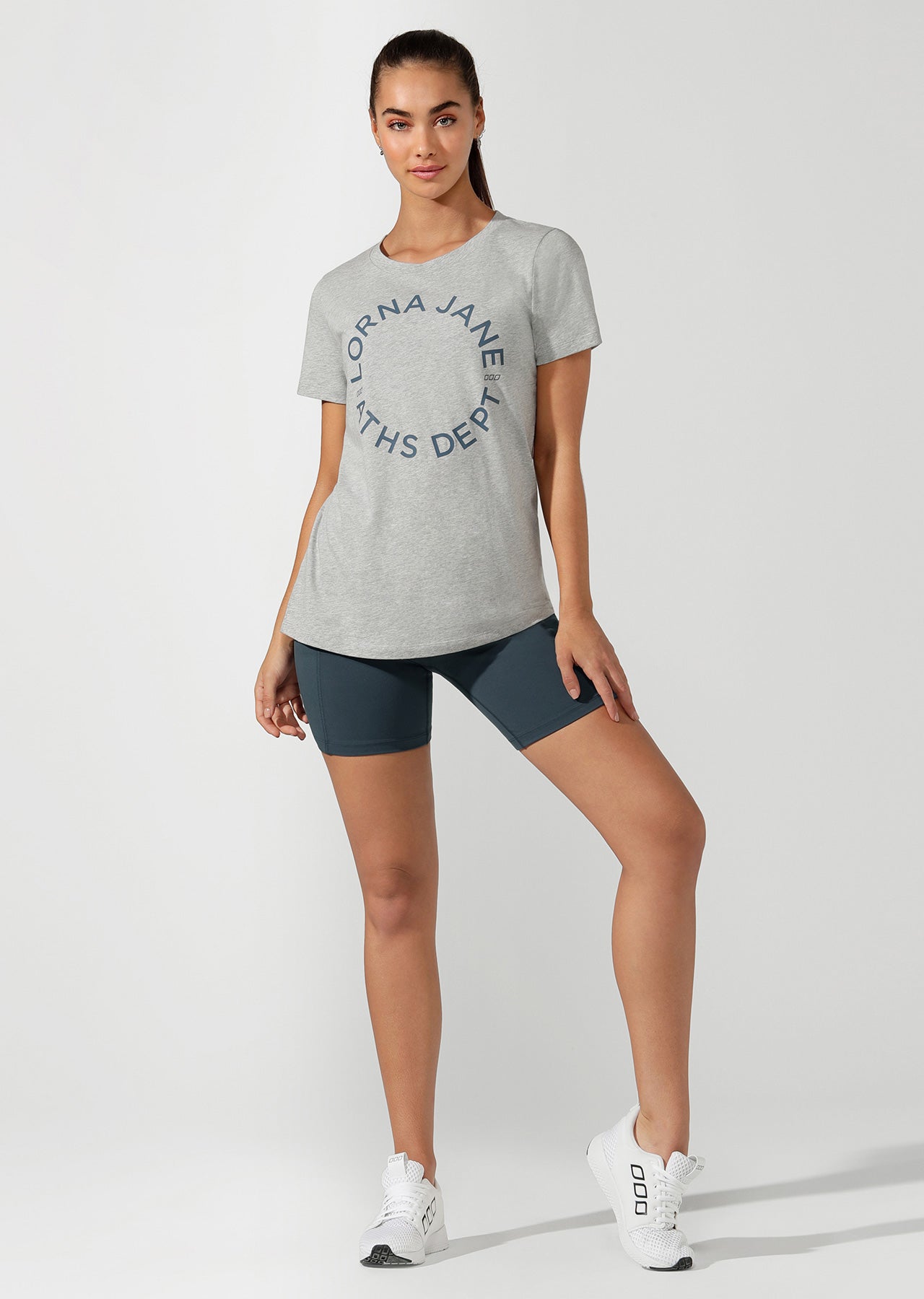 Lorna Jane LJ Boyfriend Tee - Grey Marl
