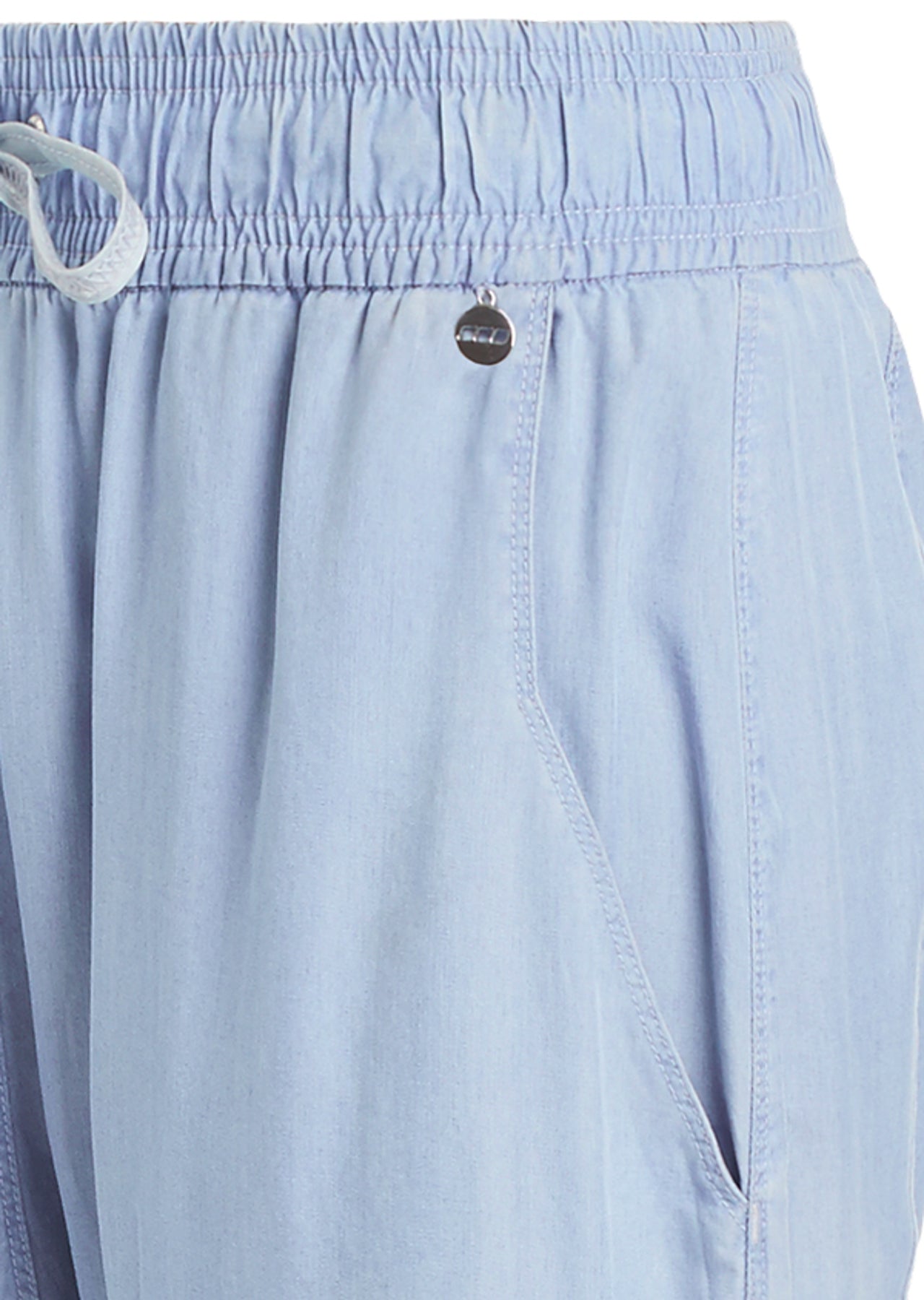 Lorna Jane LJ Chambray Harem Pants - Pale Blue
