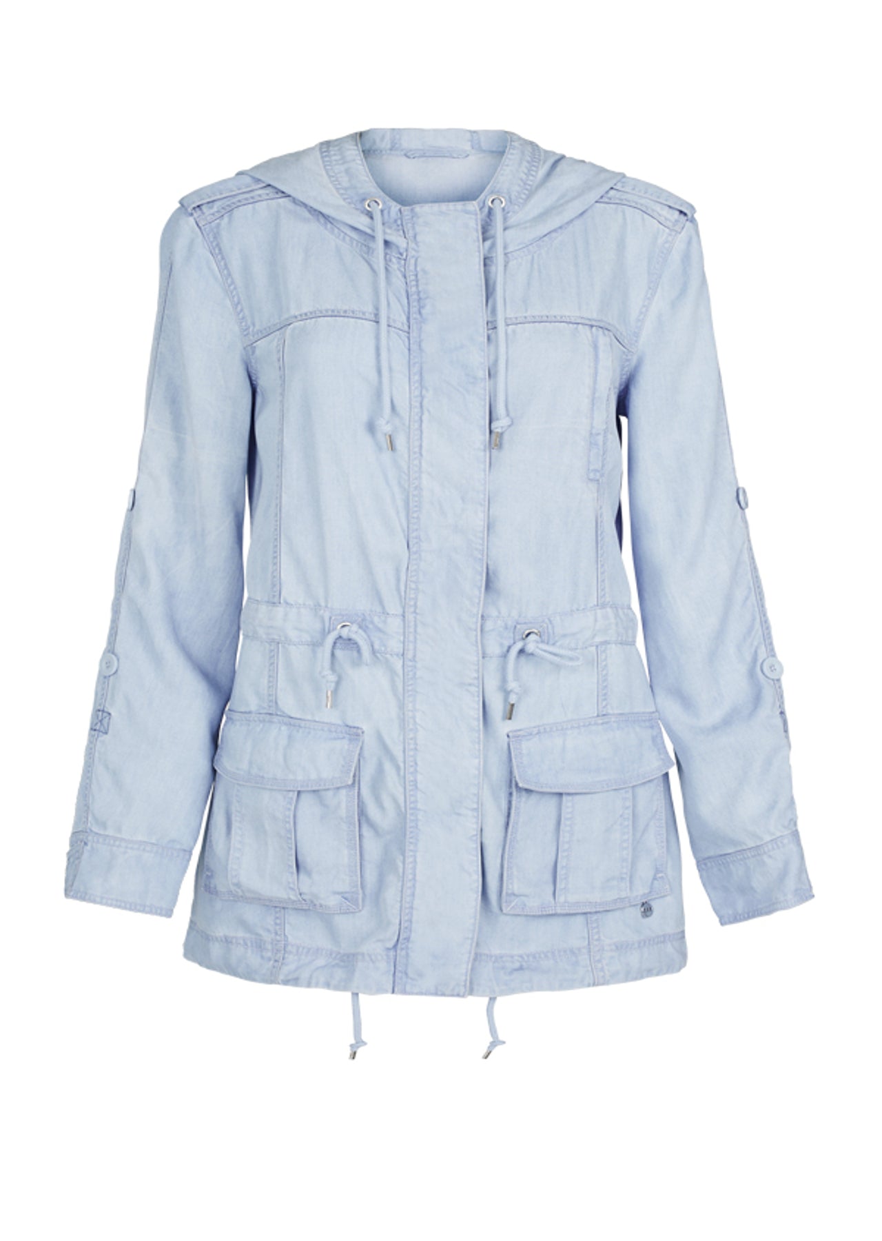 Lorna Jane LJ Chambray Parka - Pale Blue