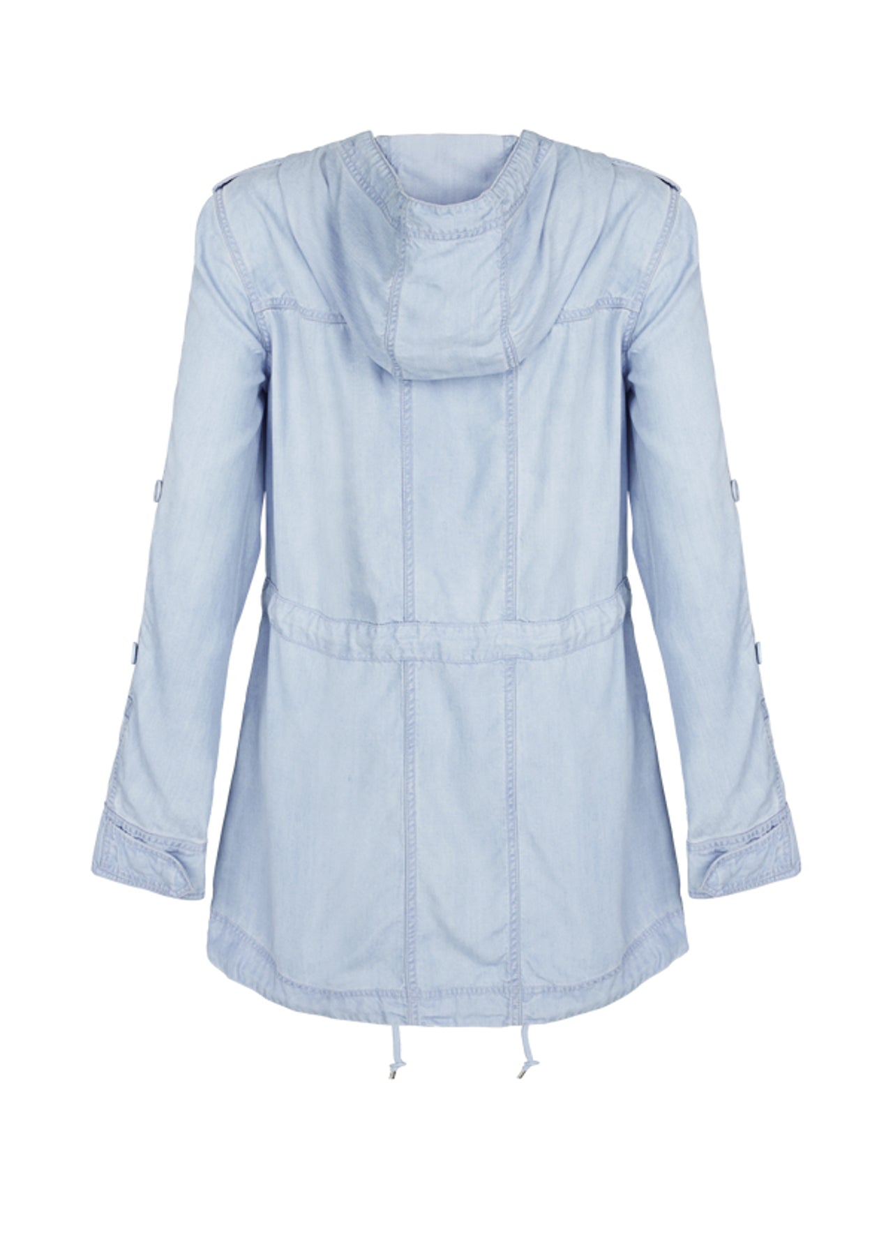 Lorna Jane LJ Chambray Parka - Pale Blue
