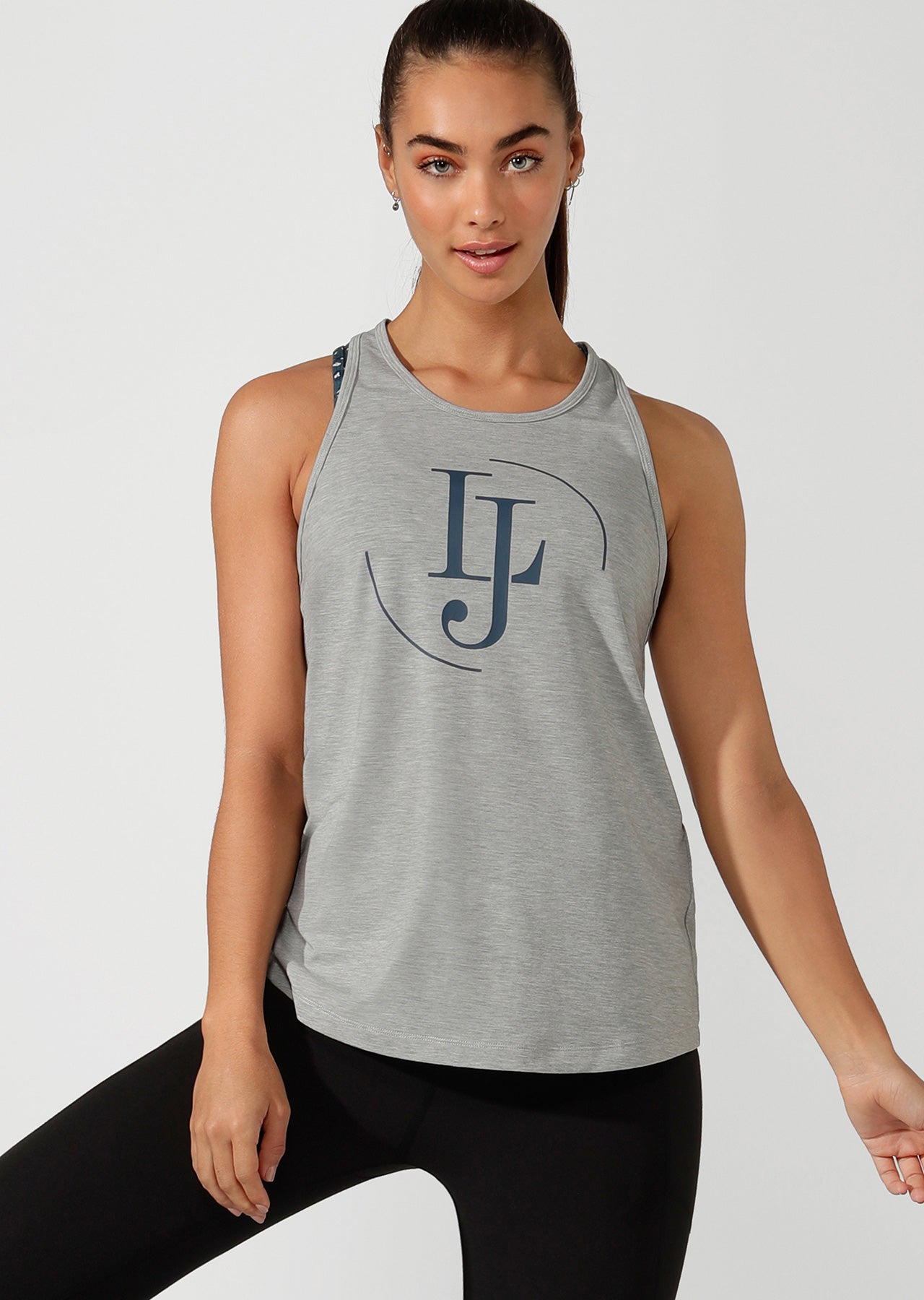 Lorna Jane LJ Classic Active Tank - Light Grey Marl
