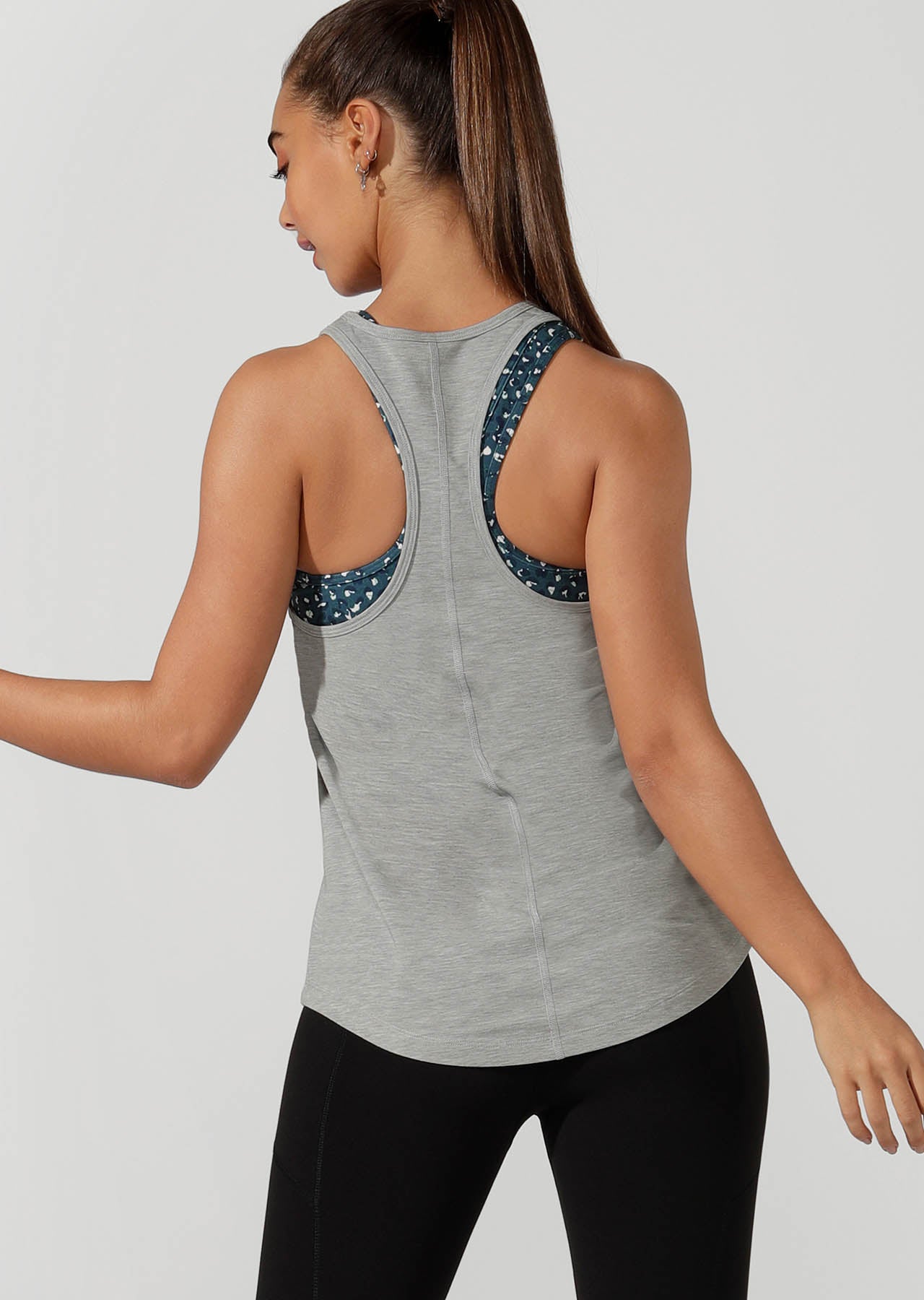 Lorna Jane LJ Classic Active Tank - Light Grey Marl