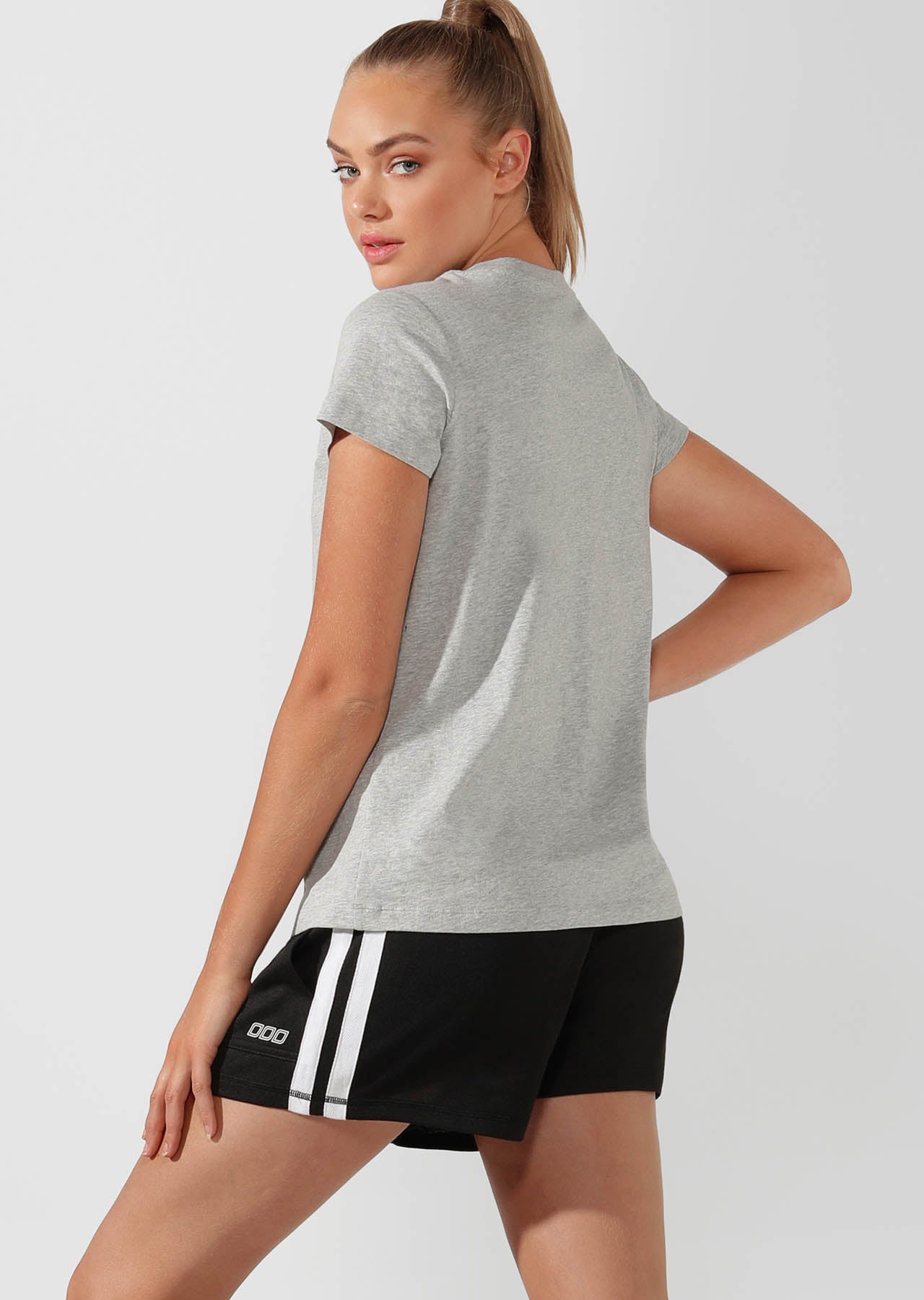 Lorna Jane LJ Classic T-Shirt - Grey Marl