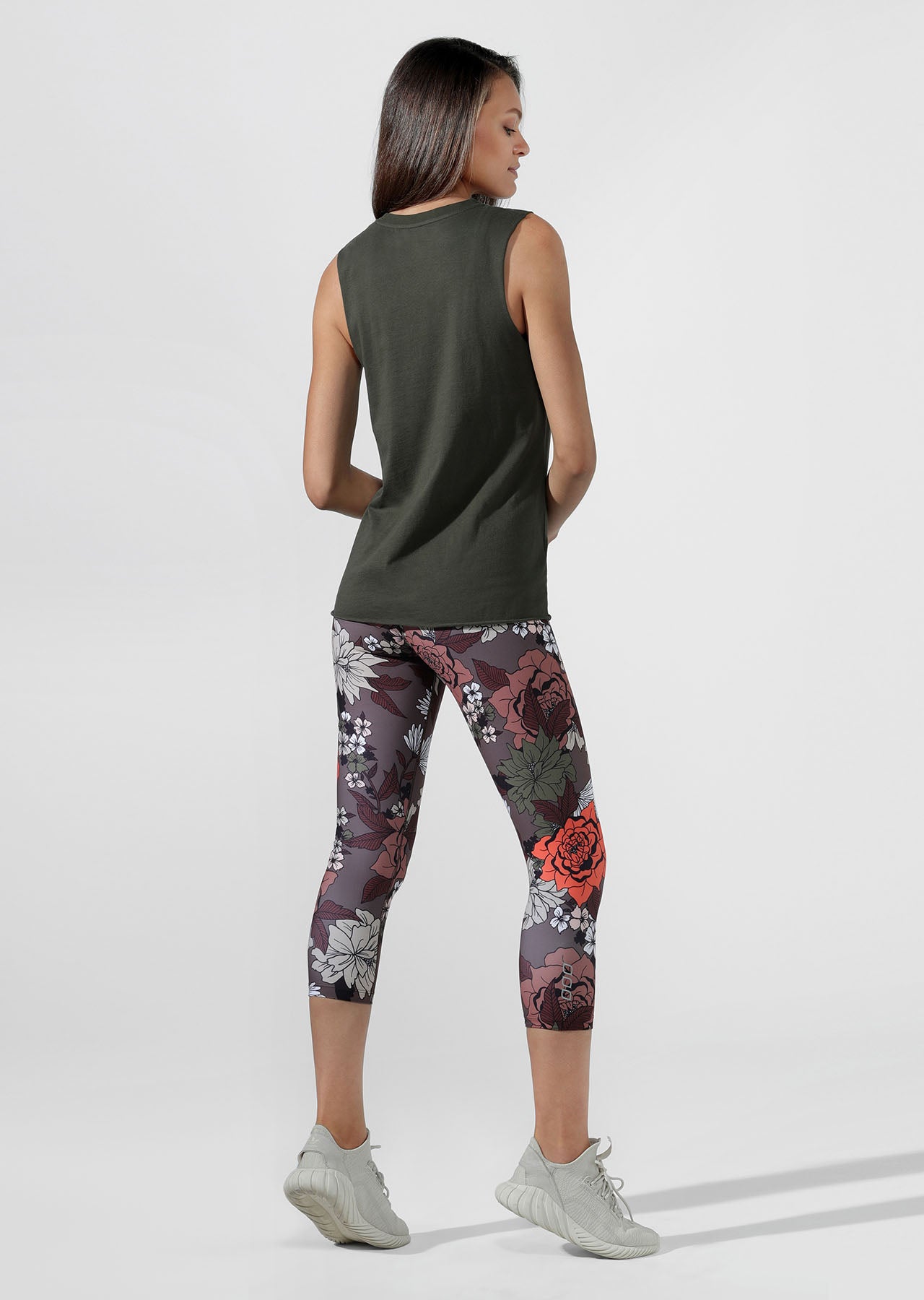 Lorna Jane LJ Icon Tank - Dark Safari