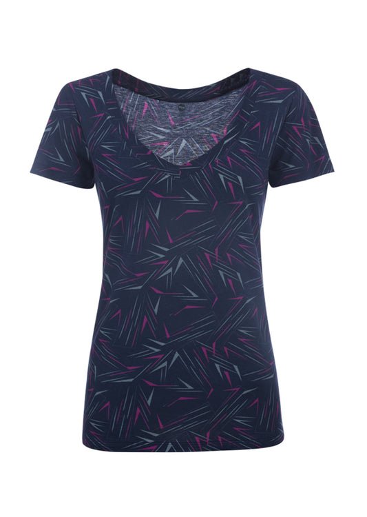 Lorna Jane LJ It Girl S/Slv T-S - Ink Multi Print