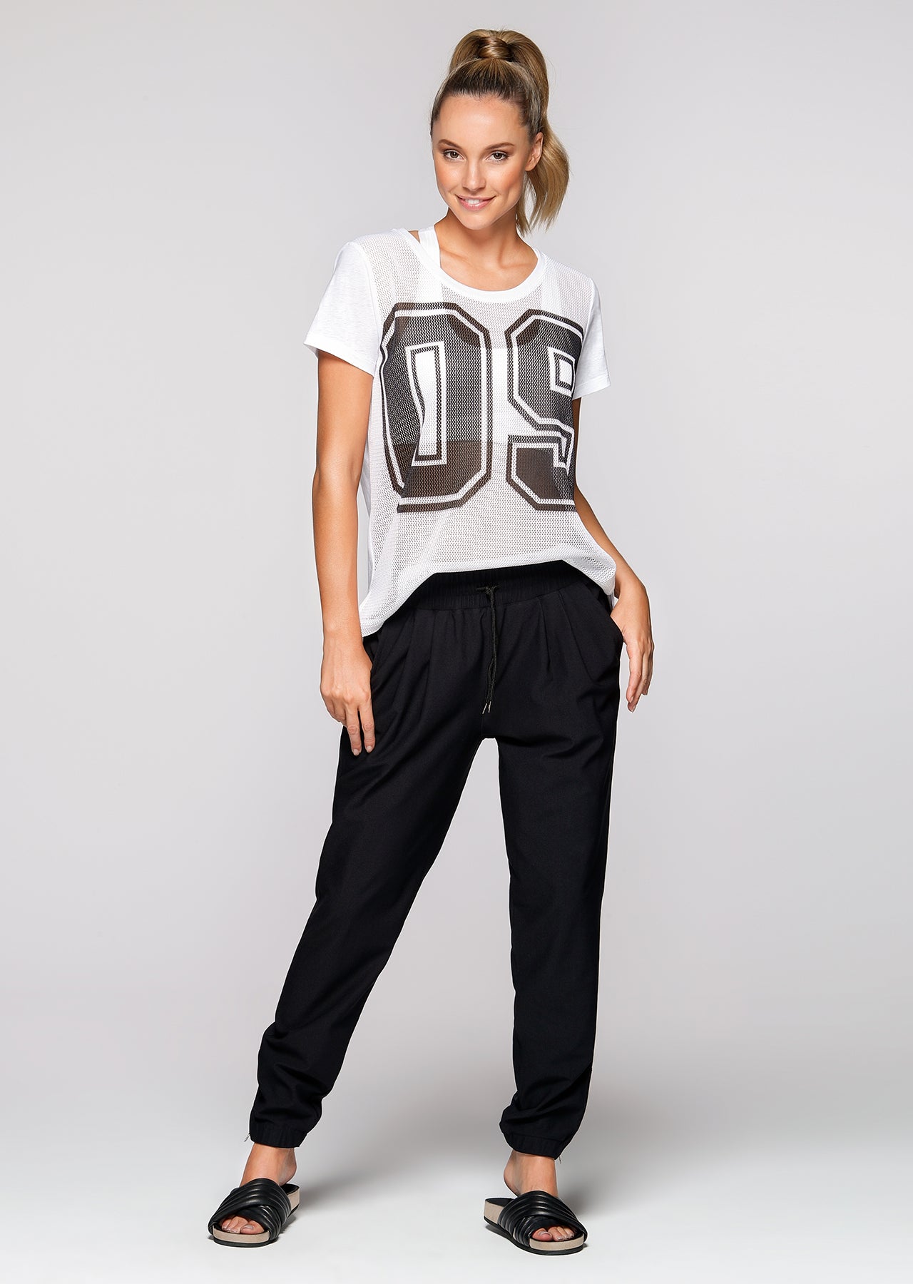 Lorna Jane LJ Jersey Tee - White