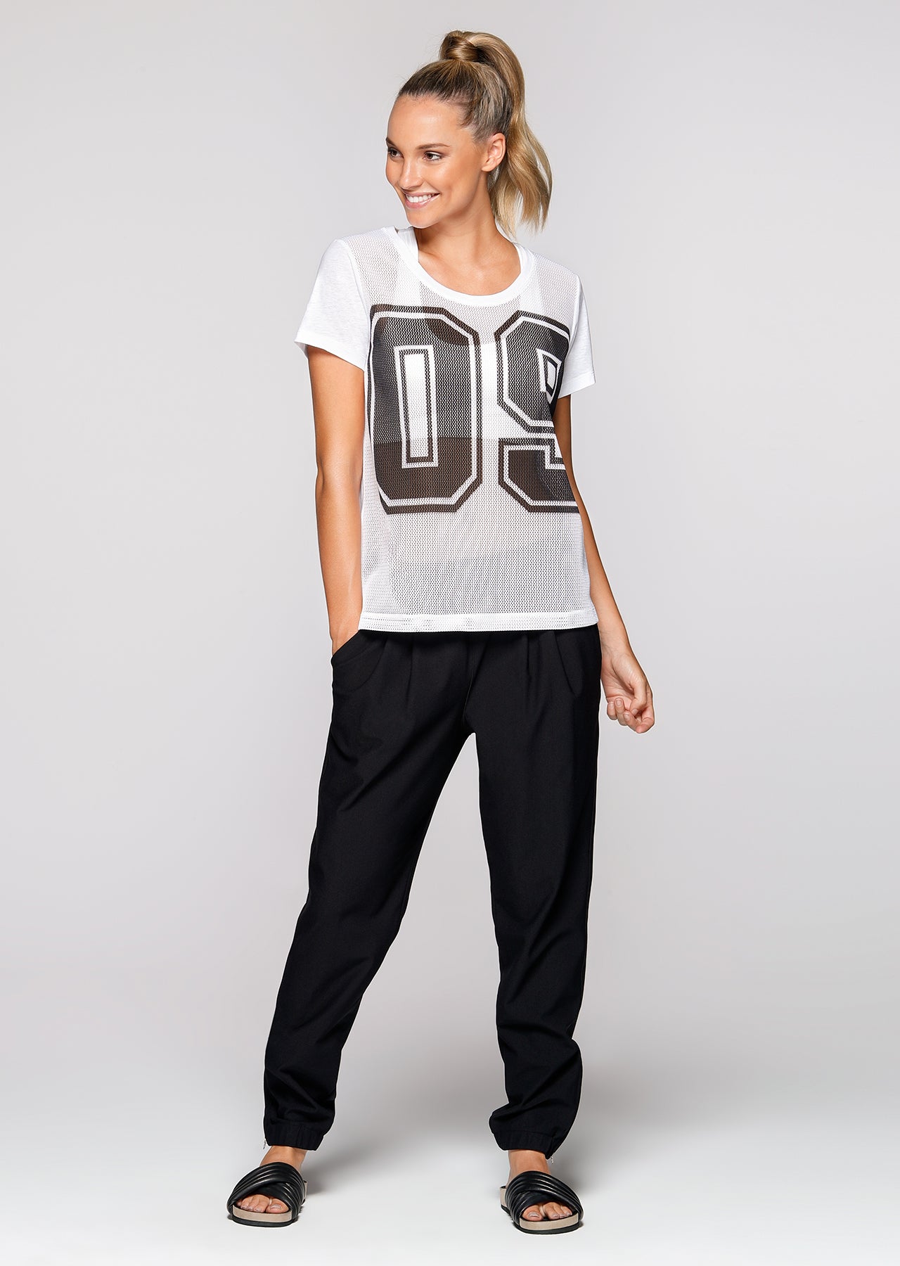 Lorna Jane LJ Jersey Tee - White