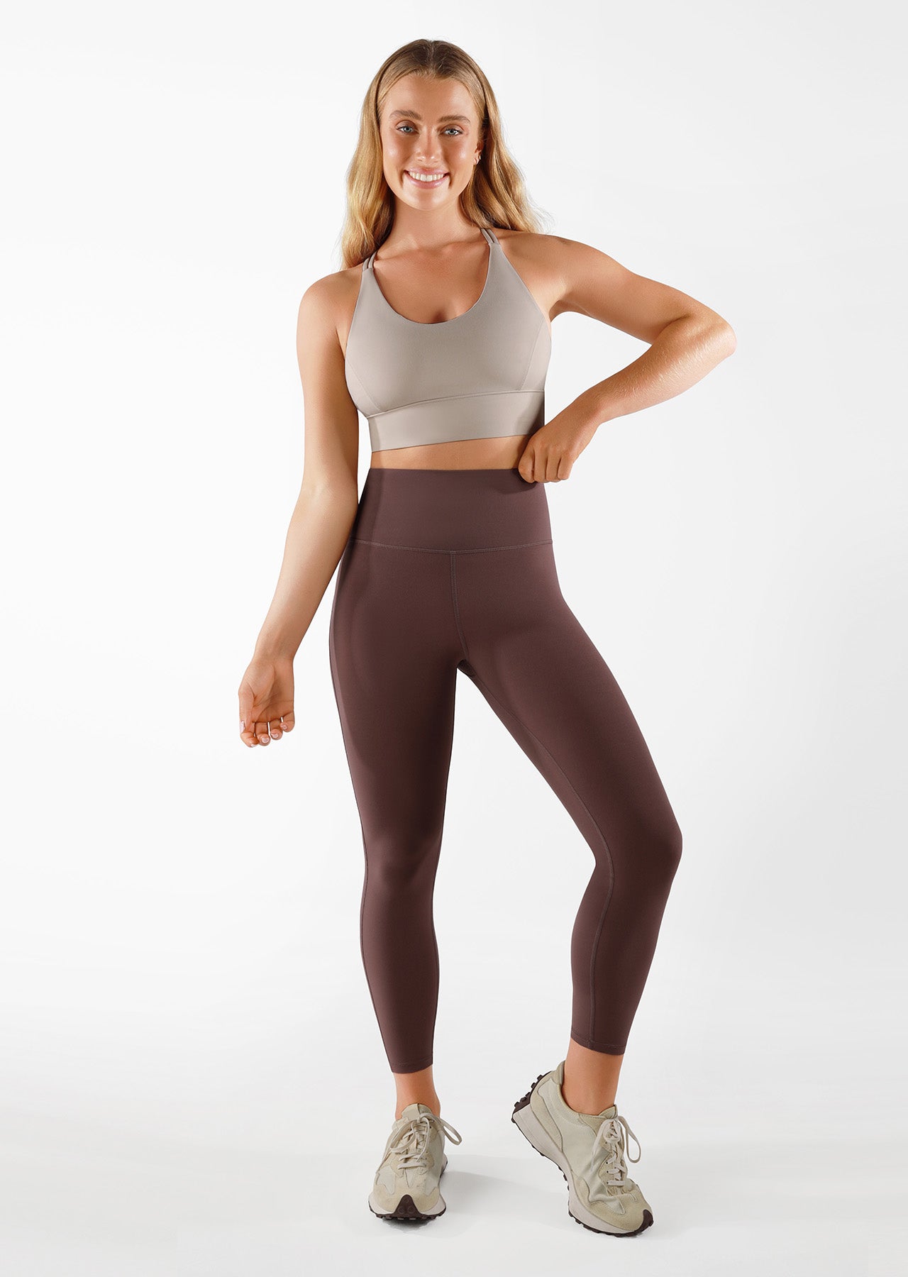 Lorna Jane LJ Long Line Bra - Off White