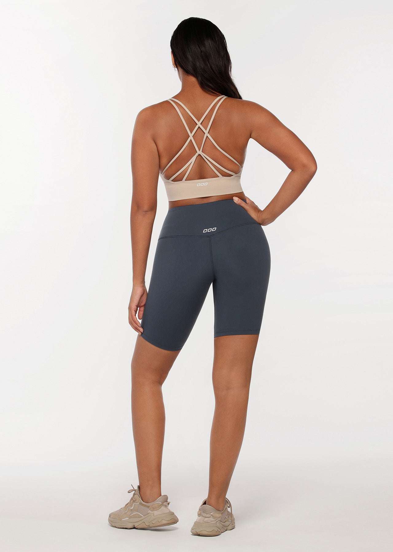 Lorna Jane LJ Long Line Sports Bra - Off White