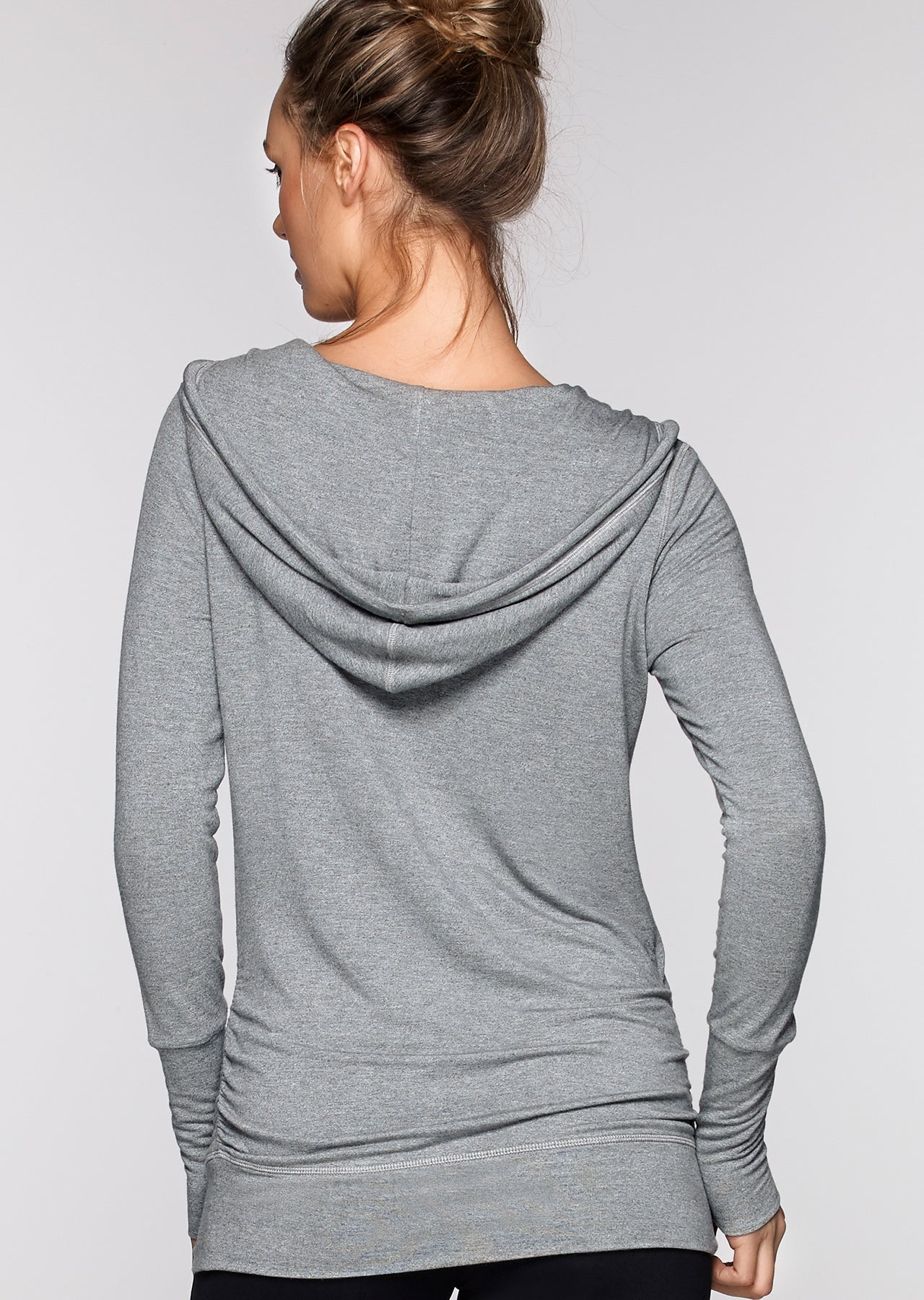 Lorna Jane LJ Lounge Hoodie - Dark Grey Marl