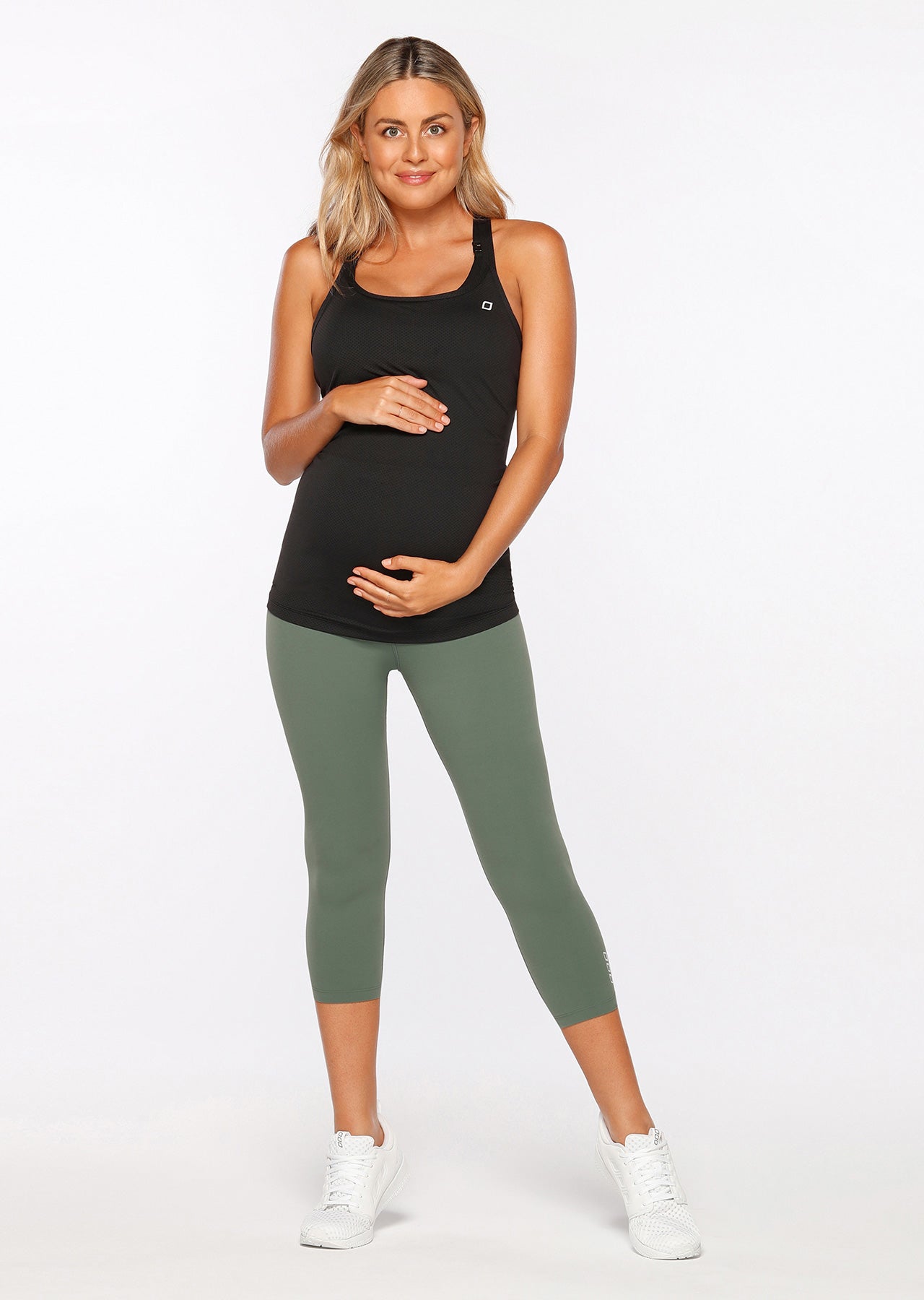 Lorna Jane LJ Maternity 7/8 Leggings - Military