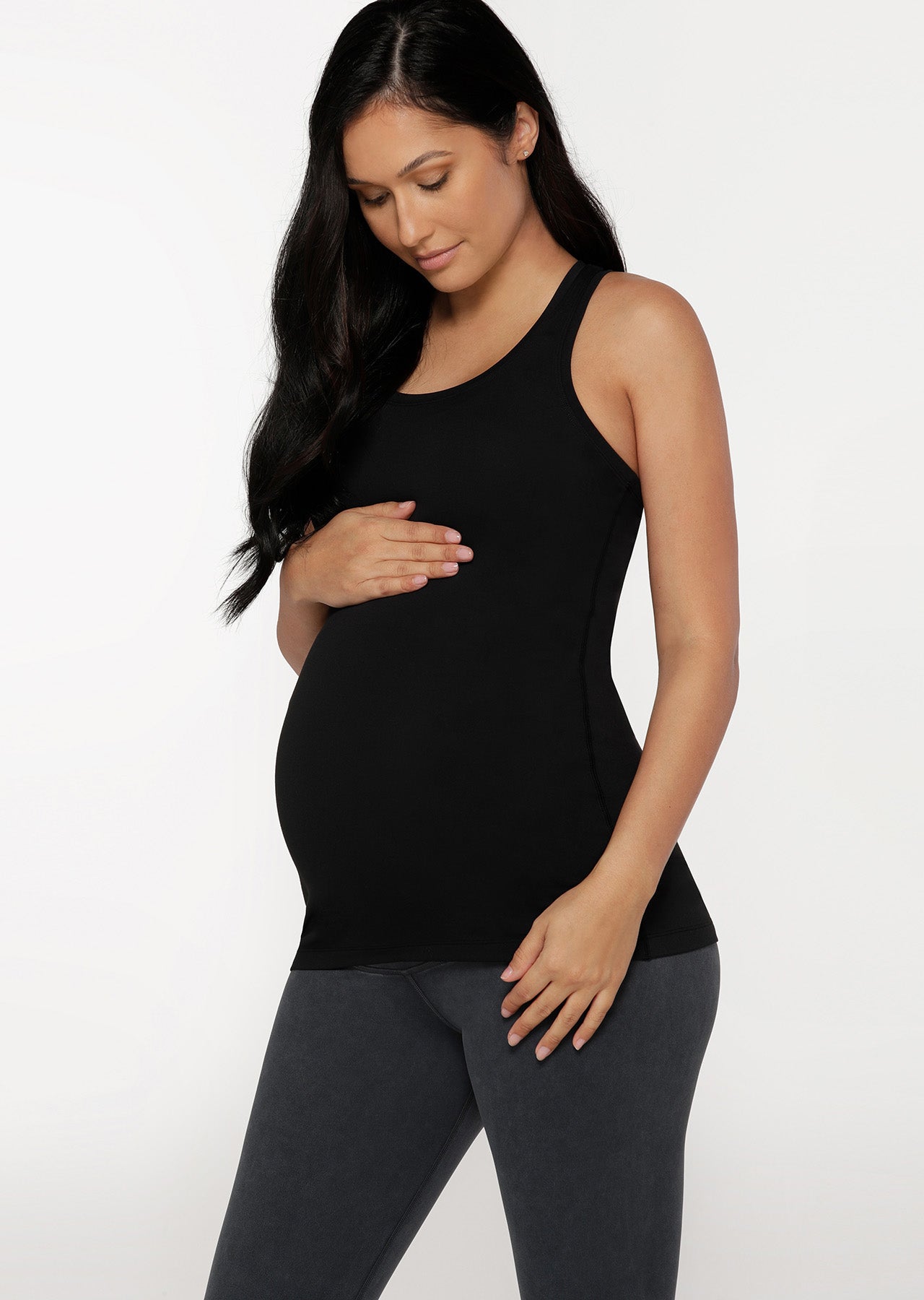 Lorna Jane LJ Maternity Bare Minimum Extraordinary Tank - Black