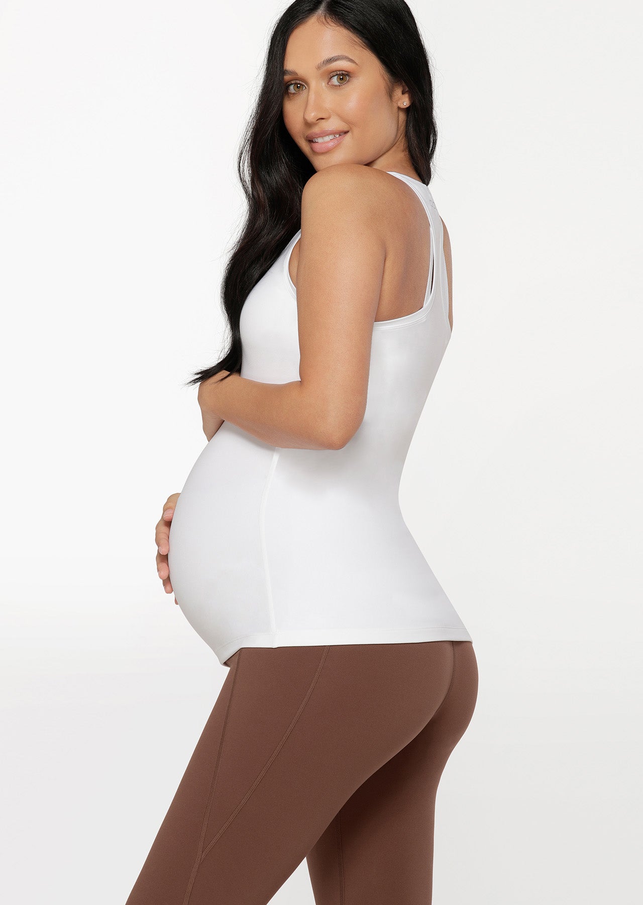 Lorna Jane LJ Maternity Bare Minimum Extraordinary Tank - White