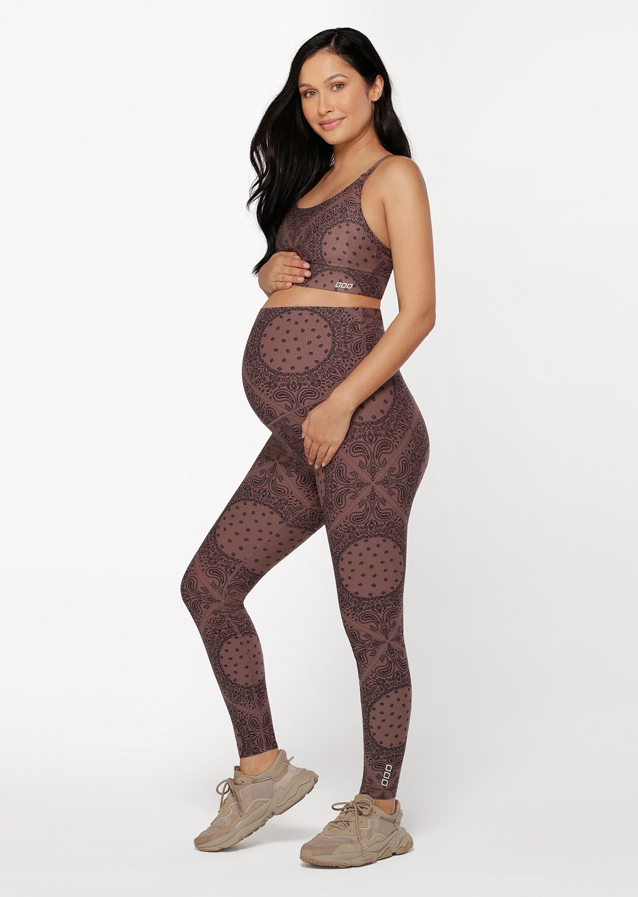 Lorna Jane LJ Maternity Full Length Leggings - Bandana Print