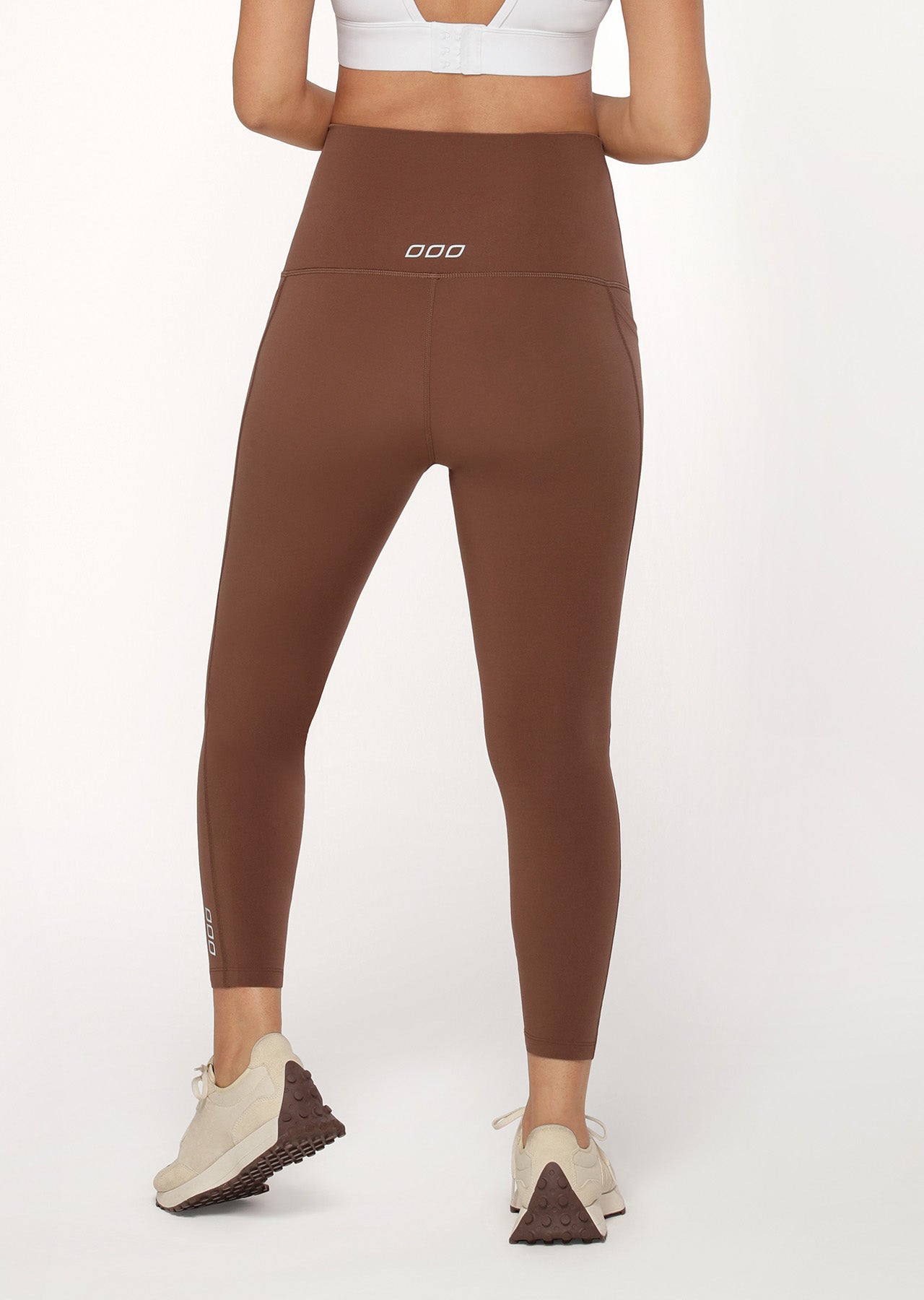 Lorna Jane LJ Maternity Phone Pocket Ankle Biter Leggings - Chocolate