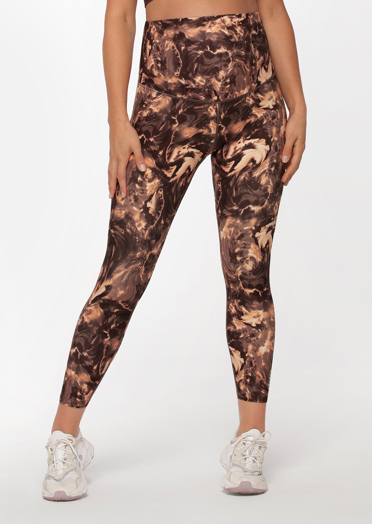 Lorna Jane LJ Maternity Printed Ankle Biter Leggings - Marble Print