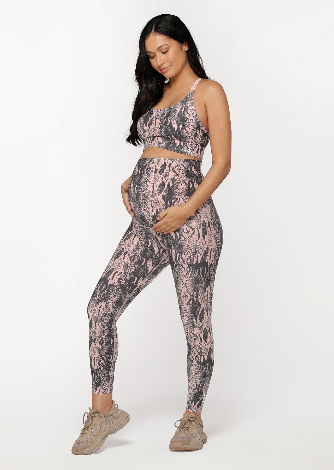Lorna Jane LJ Maternity Printed Ankle Biter Leggings - Venom Print