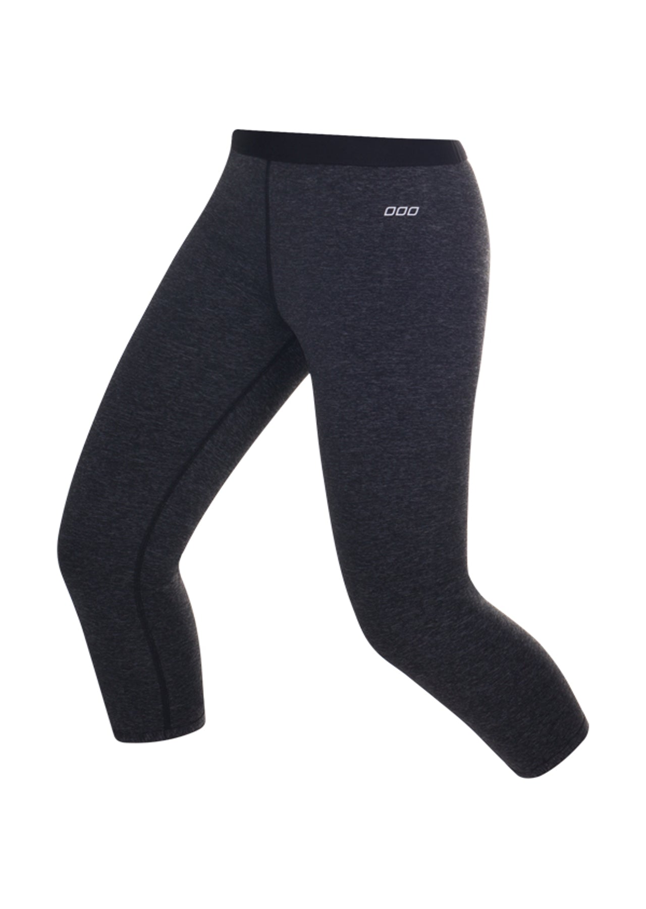 Lorna Jane LJ Power Support 7/8 Tight - Black Marl/Black