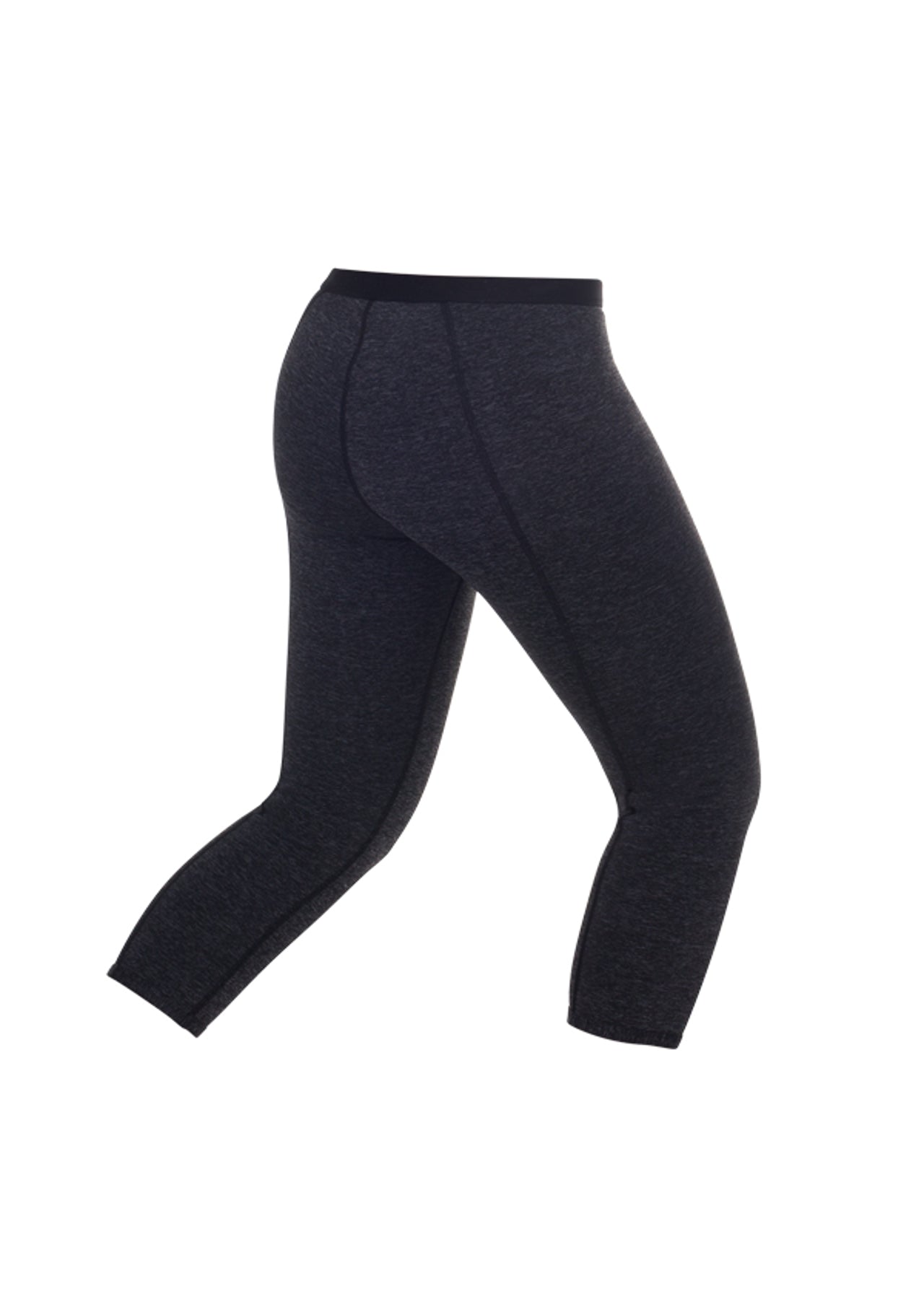 Lorna Jane LJ Power Support 7/8 Tight - Black Marl/Black