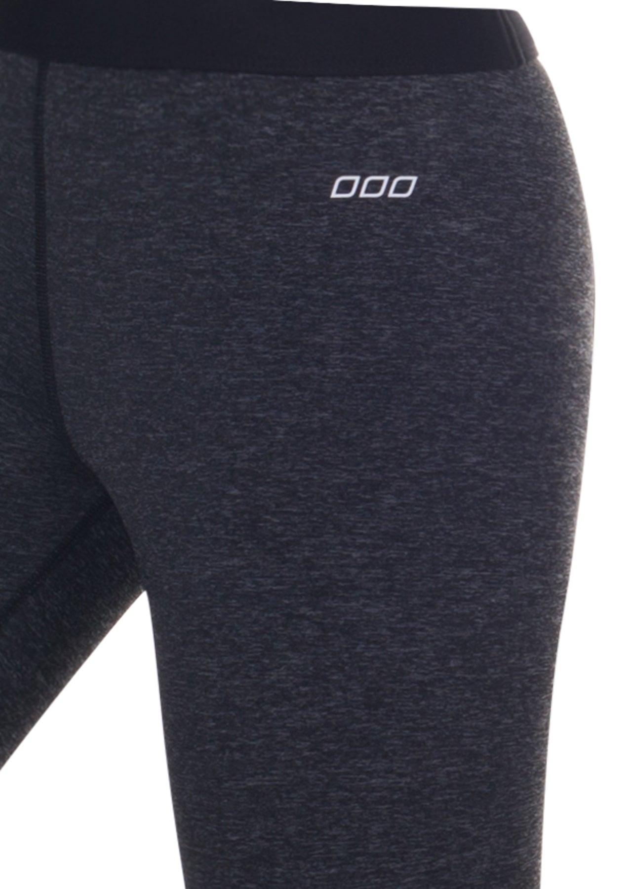 Lorna Jane LJ Power Support 7/8 Tight - Black Marl/Black