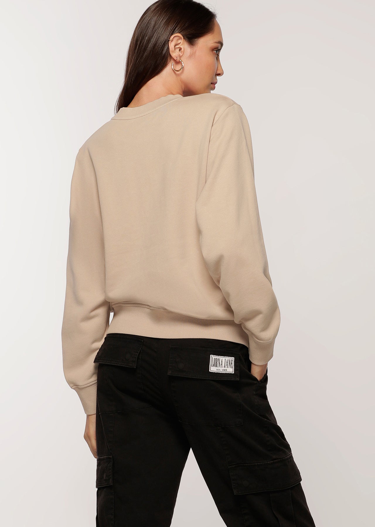 Lorna Jane LJ Retro Iconic Sweat - Off White