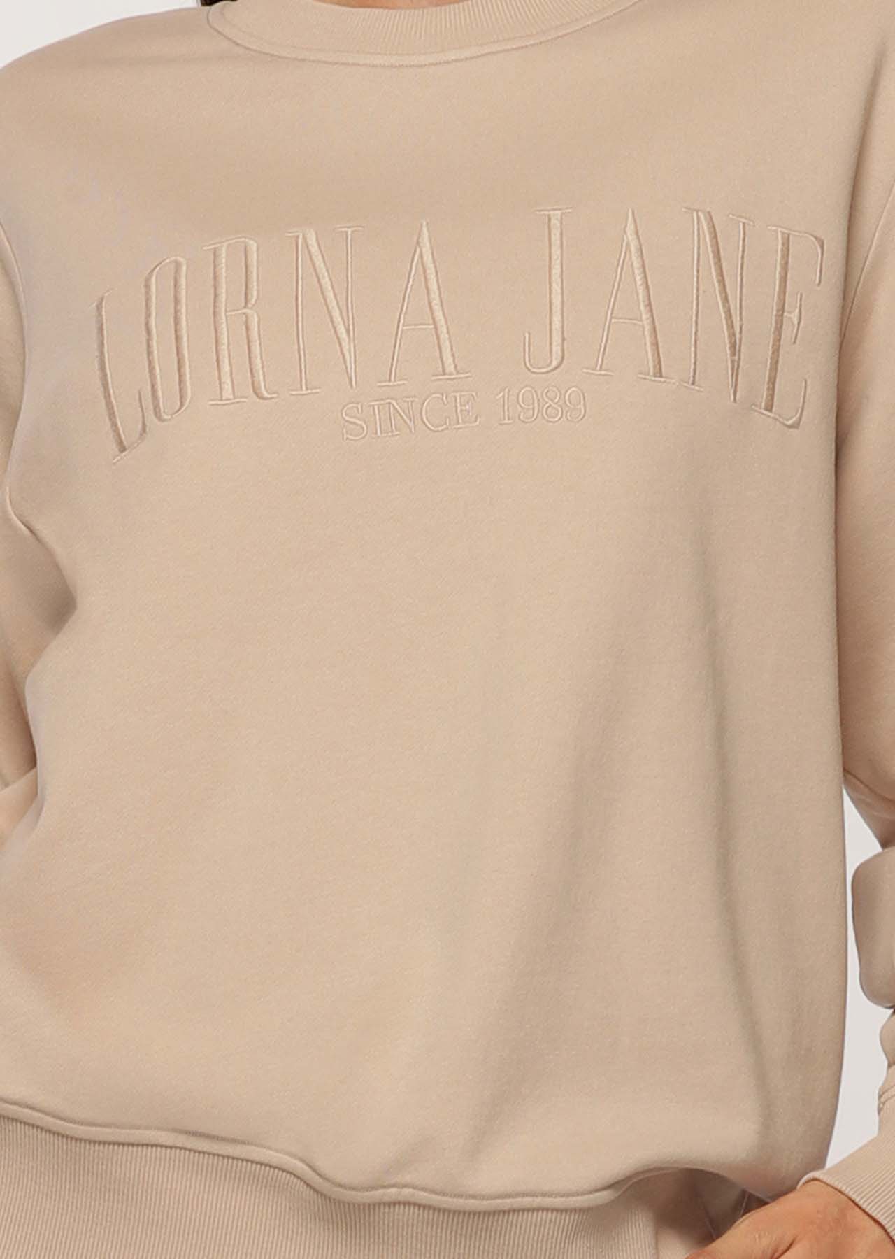 Lorna Jane LJ Retro Iconic Sweat - Off White