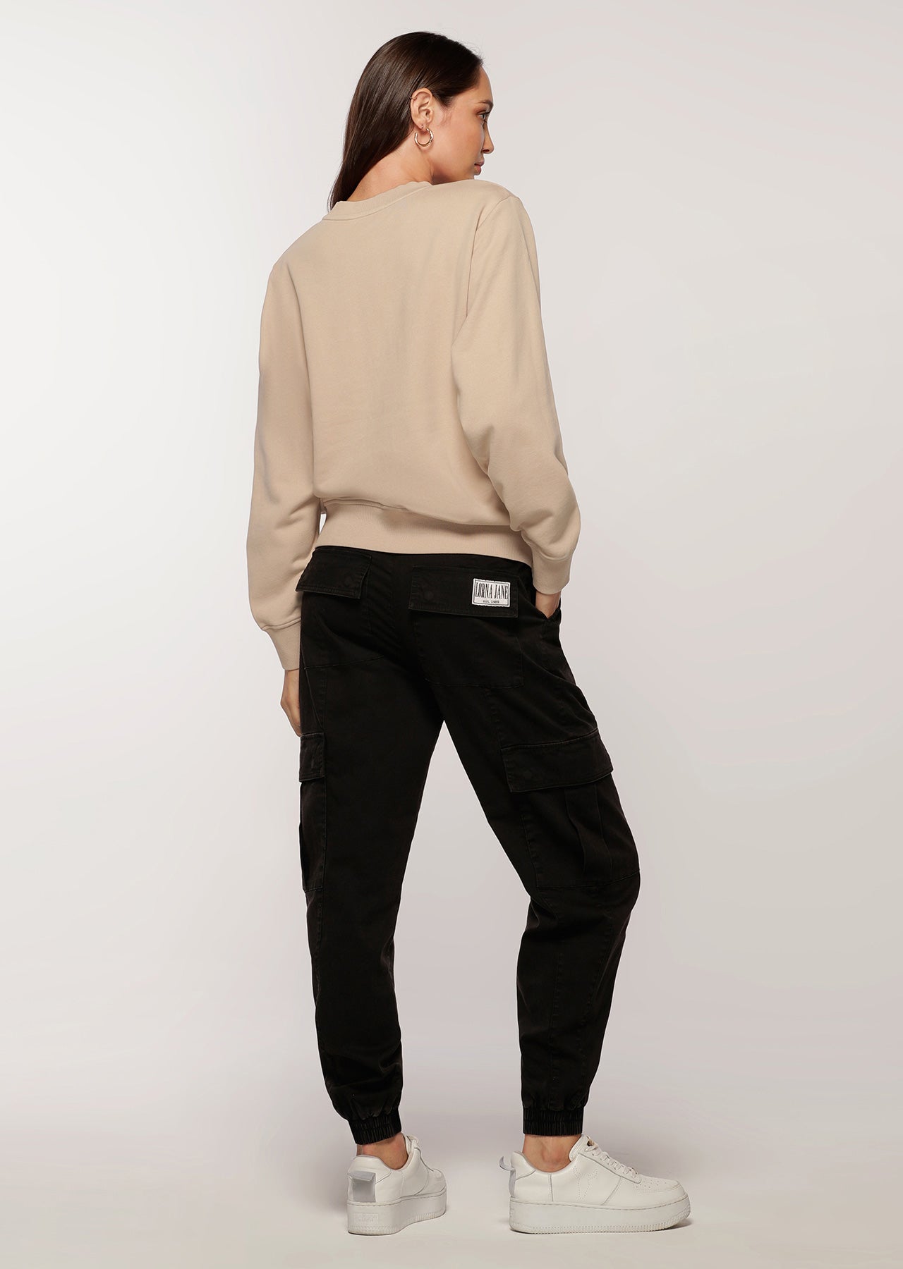 Lorna Jane LJ Retro Iconic Sweat - Off White