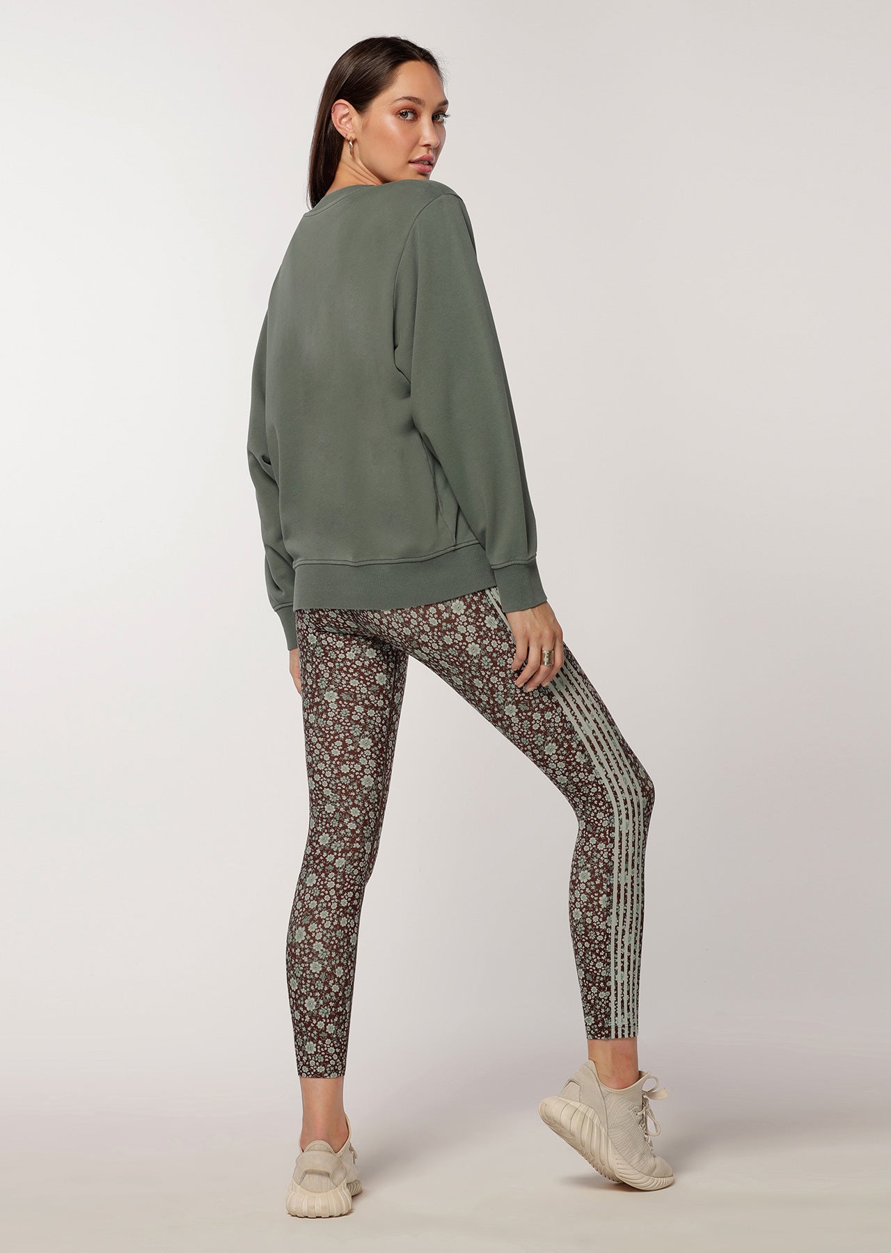 Lorna Jane LJ Retro Iconic Sweat - Military
