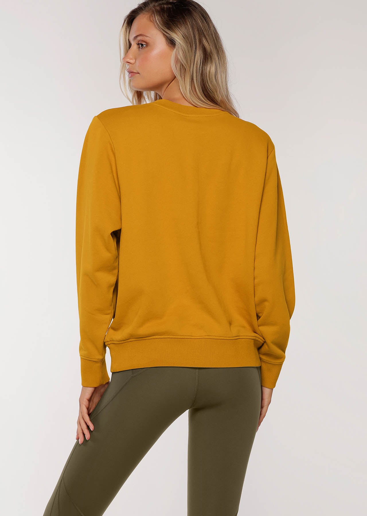 Lorna Jane LJ Retro Iconic Sweat - Hot Mustard