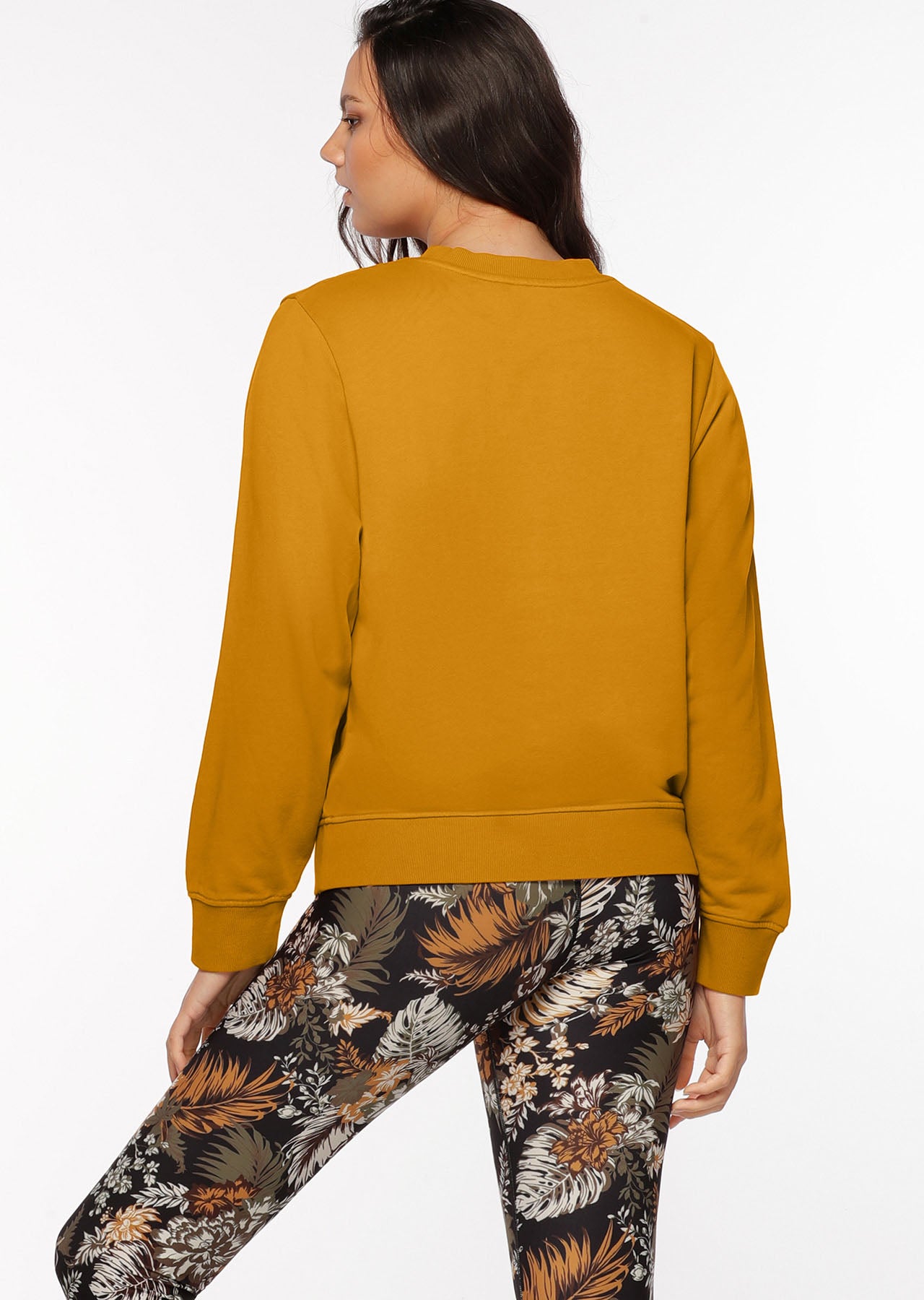 Lorna Jane LJ Retro Iconic Sweat - Hot Mustard