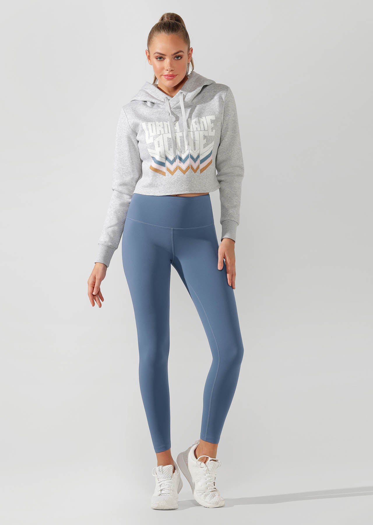 Lorna Jane LJ Rocker Hoodie - Grey Marl