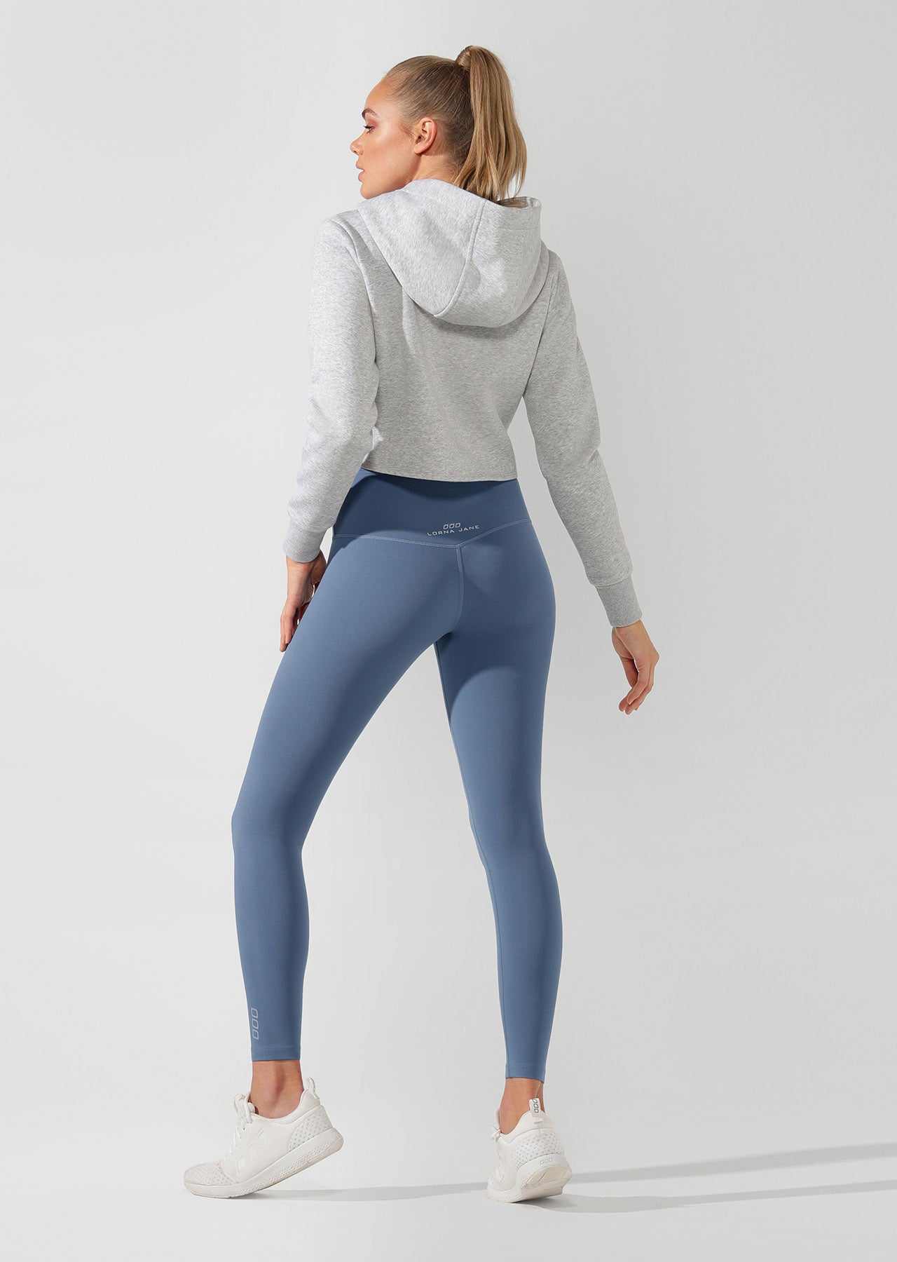 Lorna Jane LJ Rocker Hoodie - Grey Marl