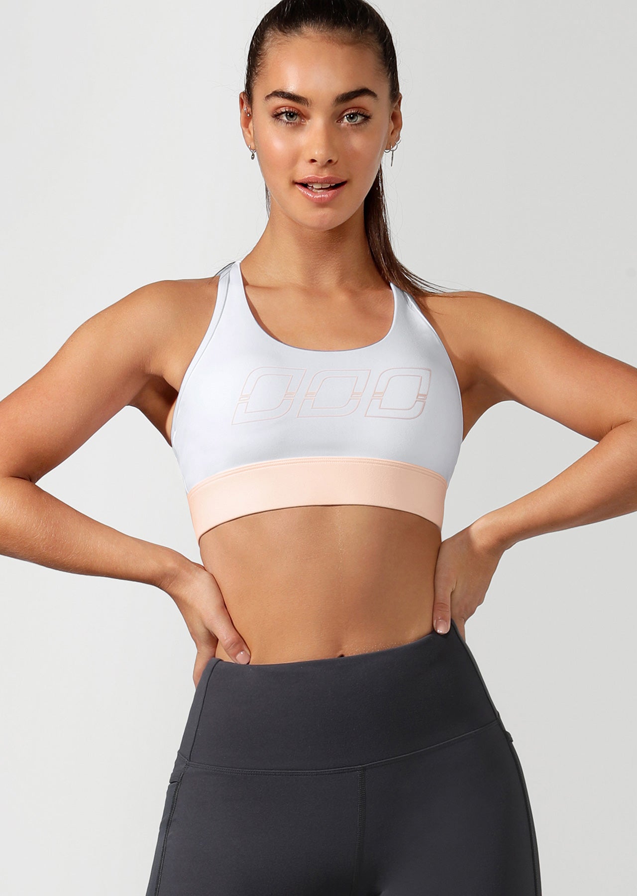 Lorna Jane LJ Skinny Back Sports Bra - White