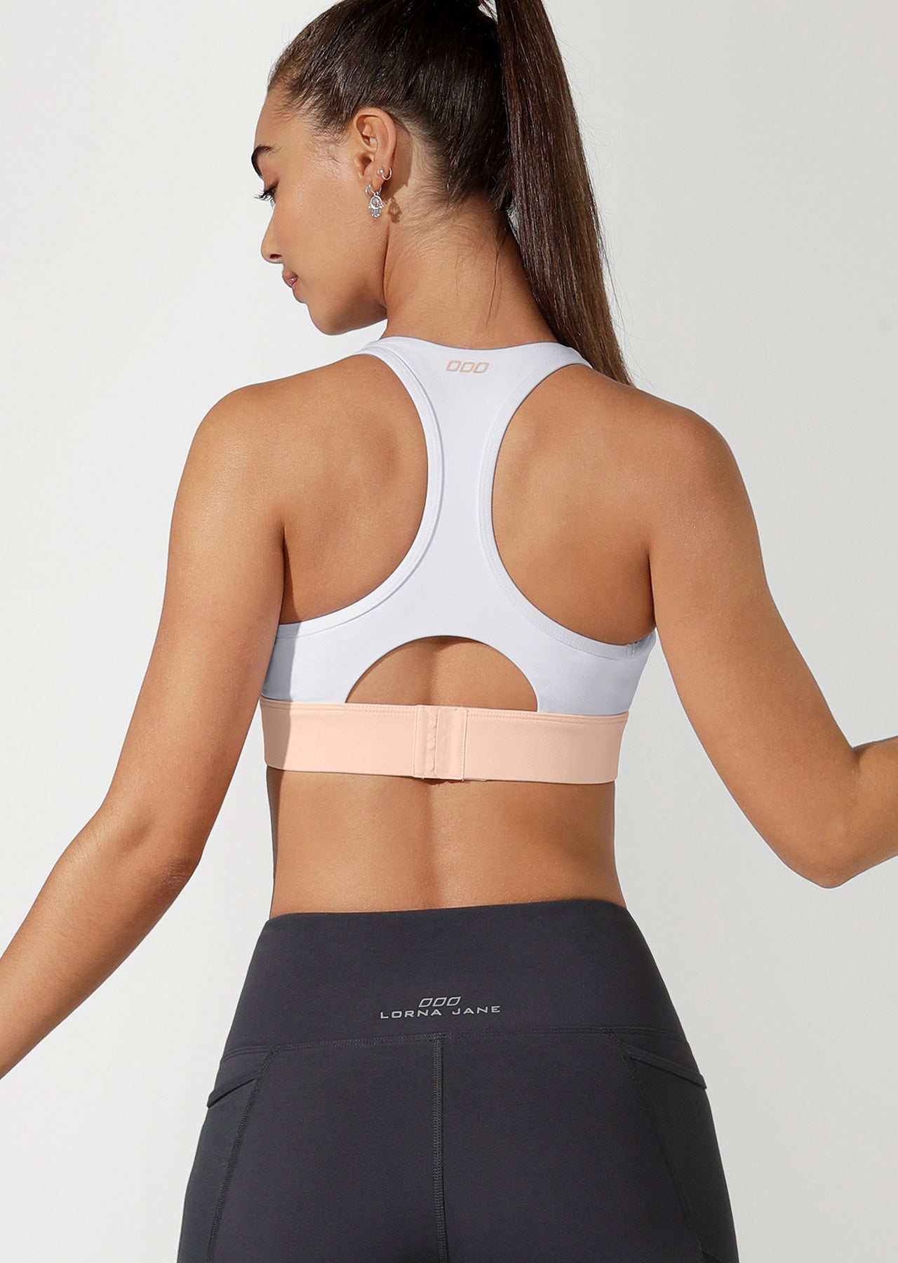 Lorna Jane LJ Skinny Back Sports Bra - White